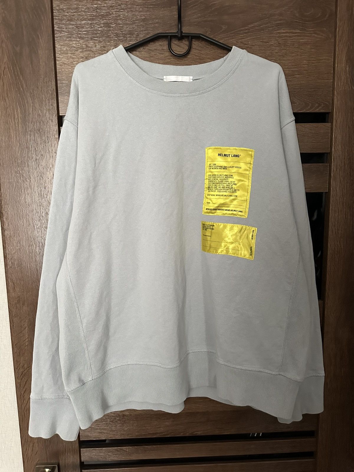 Helmut Lang Helmut Lang Logo Patch Sweatshirt Crewneck Size US XXL / EU 58 / 5 - 3 Thumbnail