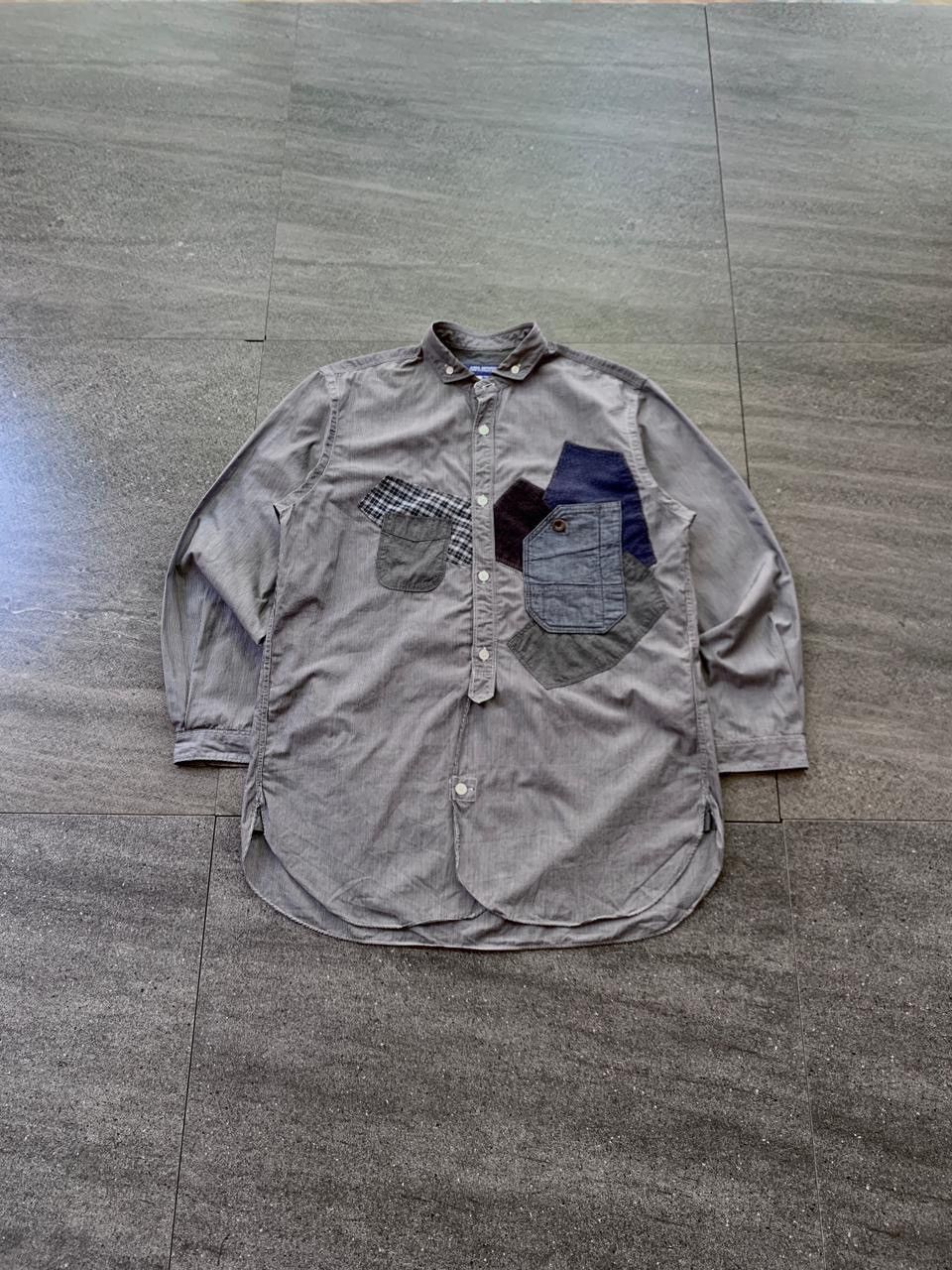 Junya Watanabe FREE TAX! Multi Fabric Patchwork Ls Shirt Size US S / EU 44-46 / 1 - 2 Thumbnail