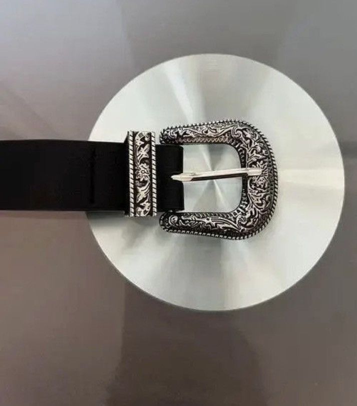 Japanese Brand Y2K Buckle Belt (black) Size 32 - 2 Thumbnail