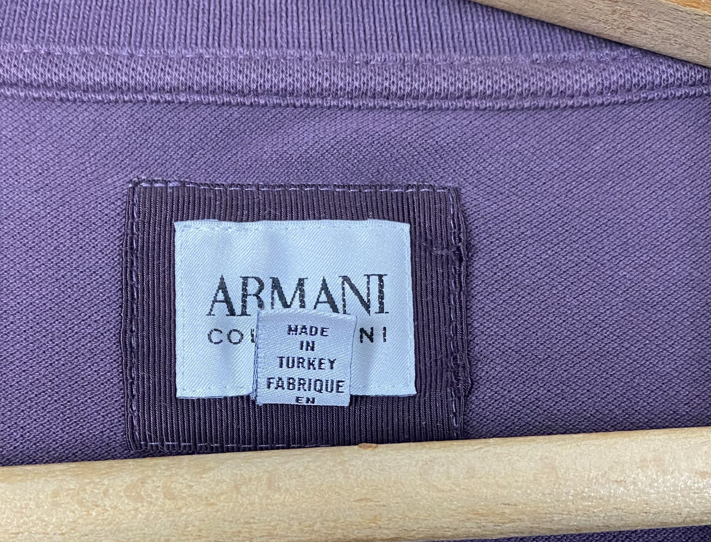 Armani Collezioni Vintage ARMANI COLLEZIONI Purple Sweatshirt M463 Size US M / EU 48-50 / 2 - 6 Thumbnail