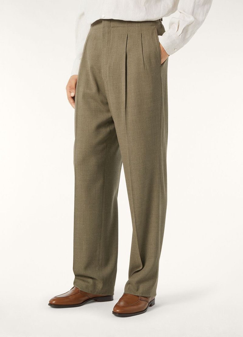 Loro Piana o1srvl11e0426 FAP3184 Joetsu Pant in Khaki Size US 34 / EU 50 - 4 Thumbnail