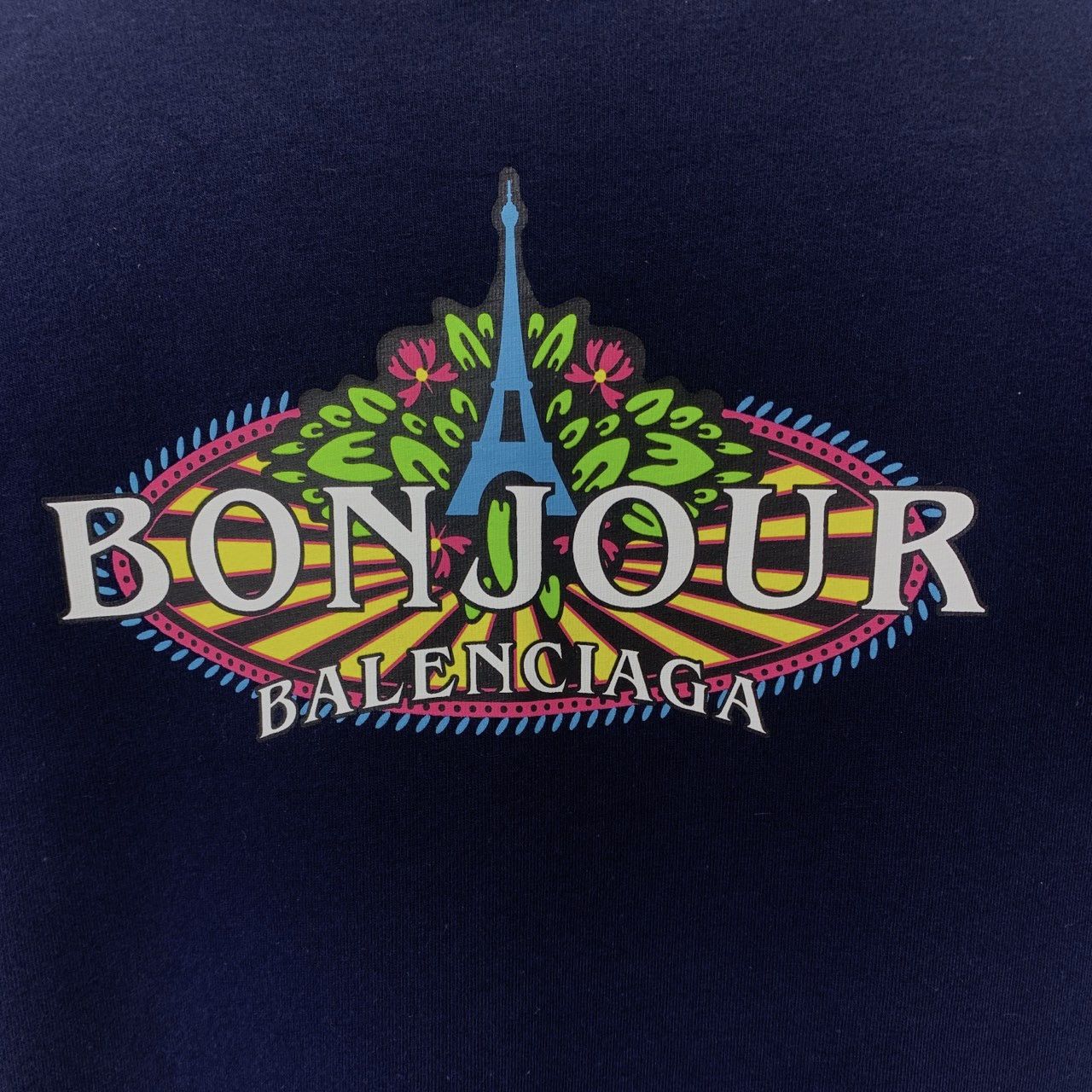 Balenciaga Balenciaga Eiffel Tower Letter Print Short Sleeve K26WX Size S / US 4 / IT 40 - 5 Thumbnail