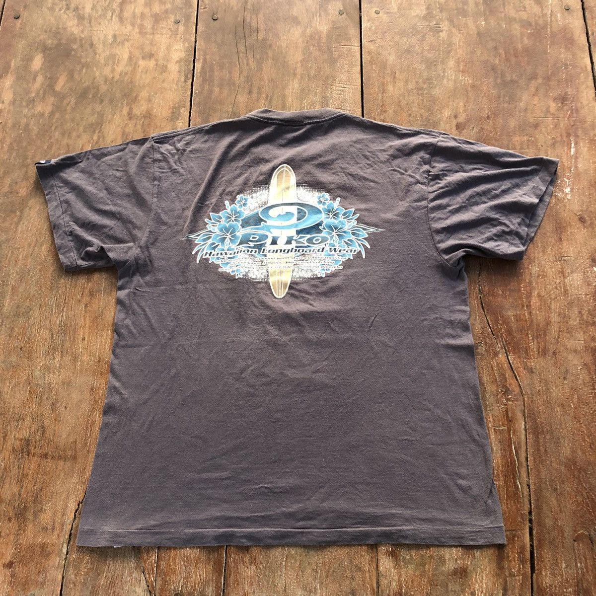 Vintage Vintage 90s Hawaii Piko Surfing T Shirt Size US L / EU 52-54 / 3 - 2 Thumbnail