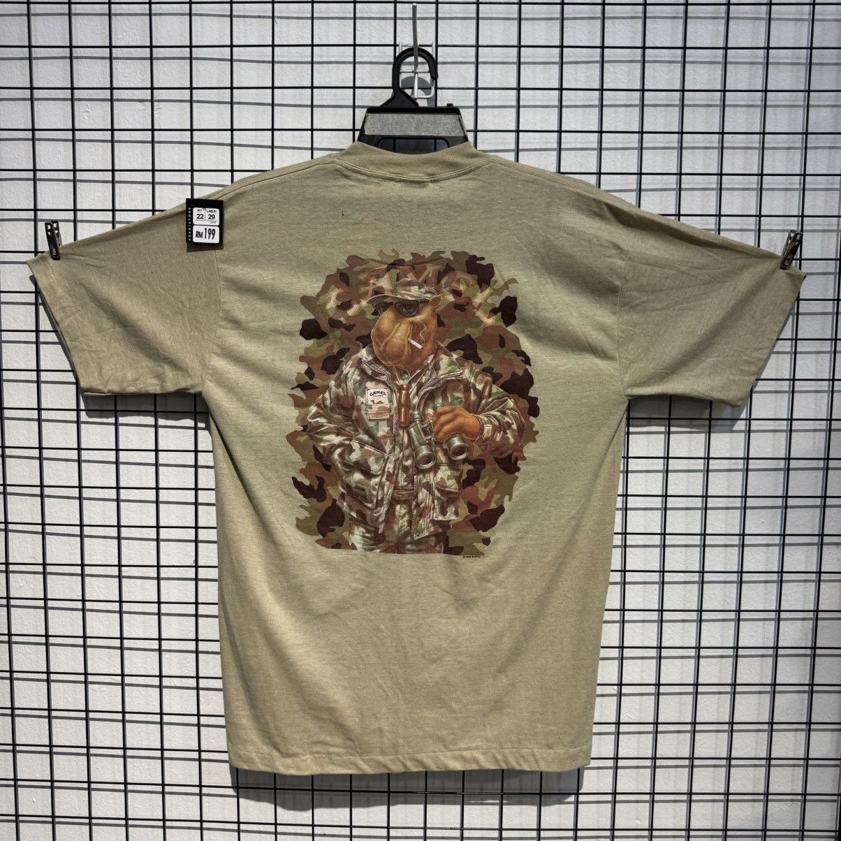 Other VINTAGE 1992 Camel Cigarettes Military camo Pocket Tee Size US XL / EU 56 / 4 - 1 Thumbnail