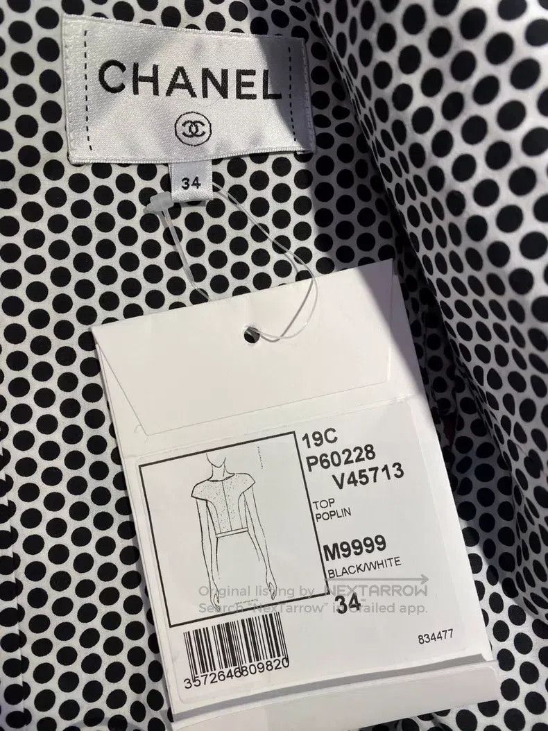 Chanel Chanel 19 Early Spring Cruise Series Poldot Top Size XXS / US 00 / IT 34 - 5 Thumbnail