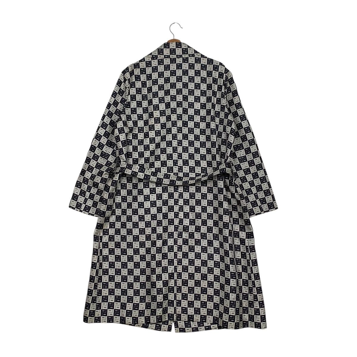 Bruno Piattelli BRUNO PIRTTELLI Checkered Trench Coat #2683-C120 Size L / US 10 / IT 46 - 8 Thumbnail