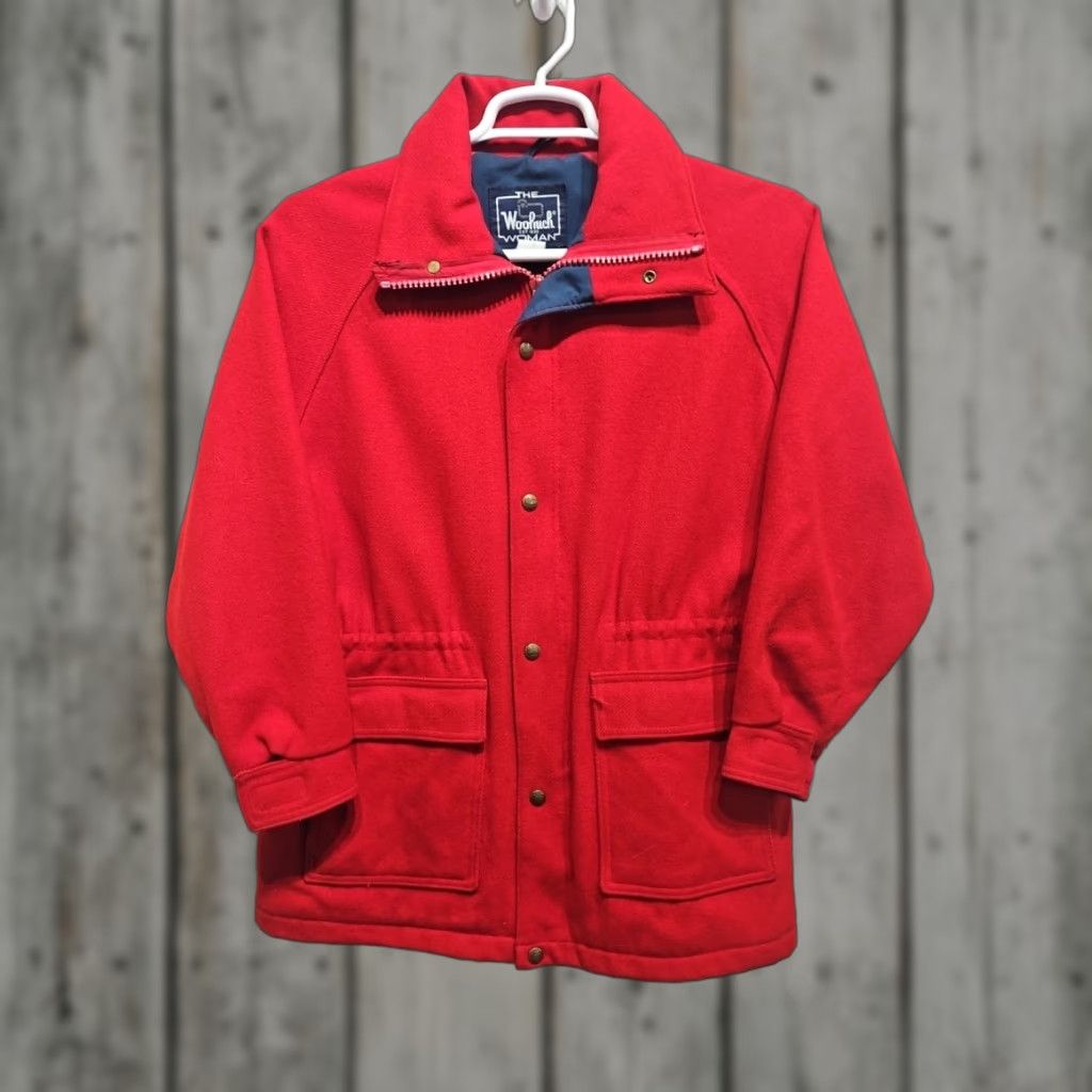 Vintage VINTAGE Woolrich Womens Large Full Zip Jacket Coat Red Wool 1940s 50s USA Woolrich Full Zip Jacket Womens Large Red Wool 1940s 50s Vetigeous? Size L / US 10 / IT 46 - 1 Thumbnail