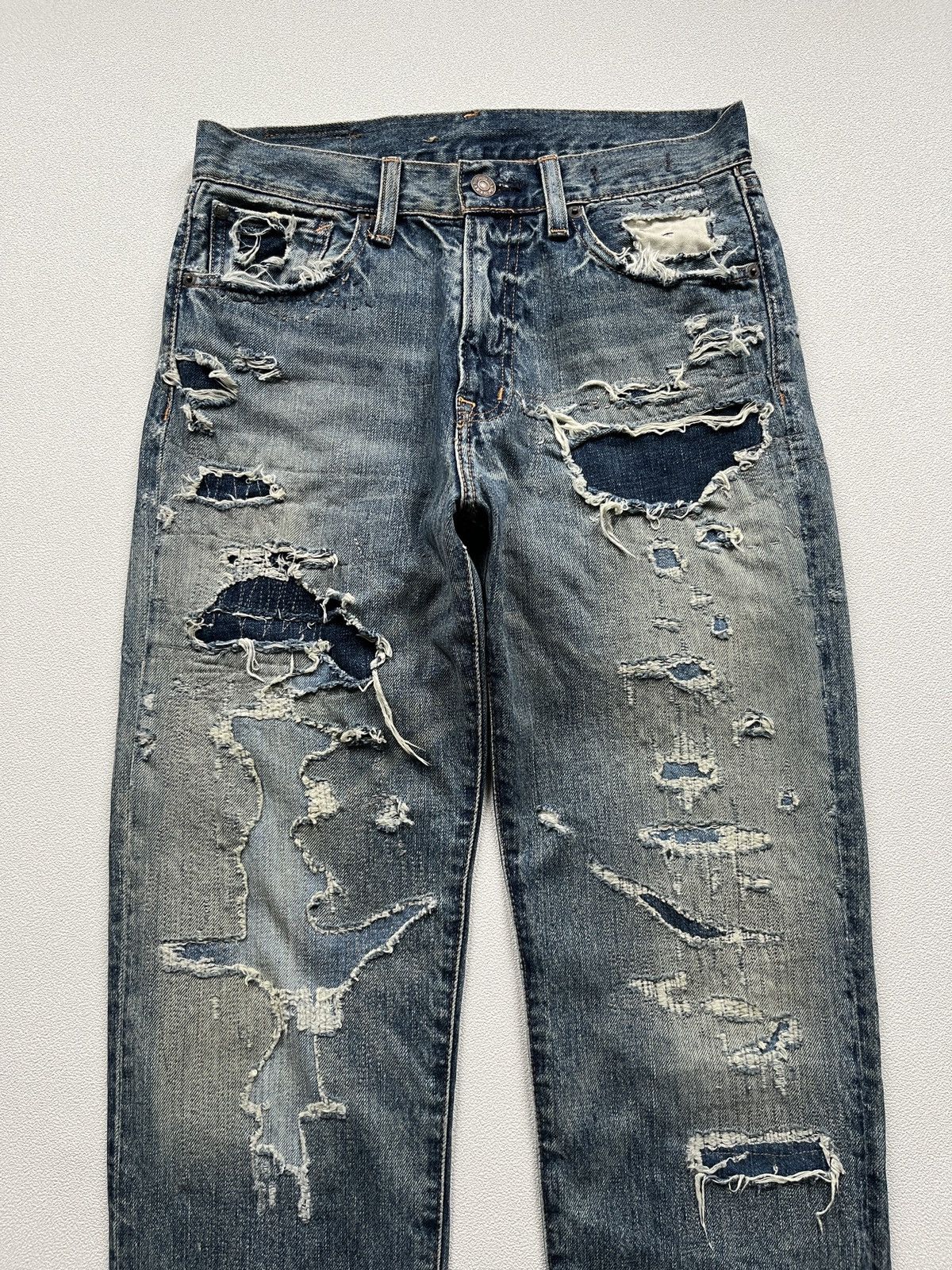 Denim & Supply Ralph Lauren Denim & Supply Ralph Lauren Distressed High Rise Boyfriend Size 27" / US 4 / IT 40 - 3 Thumbnail