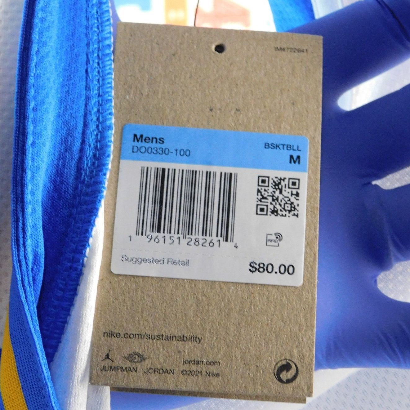 Jordan Brand Jordan UCLA Bruins Basketball Jersey Size M White NWT Size US M / EU 48-50 / 2 - 5 Thumbnail