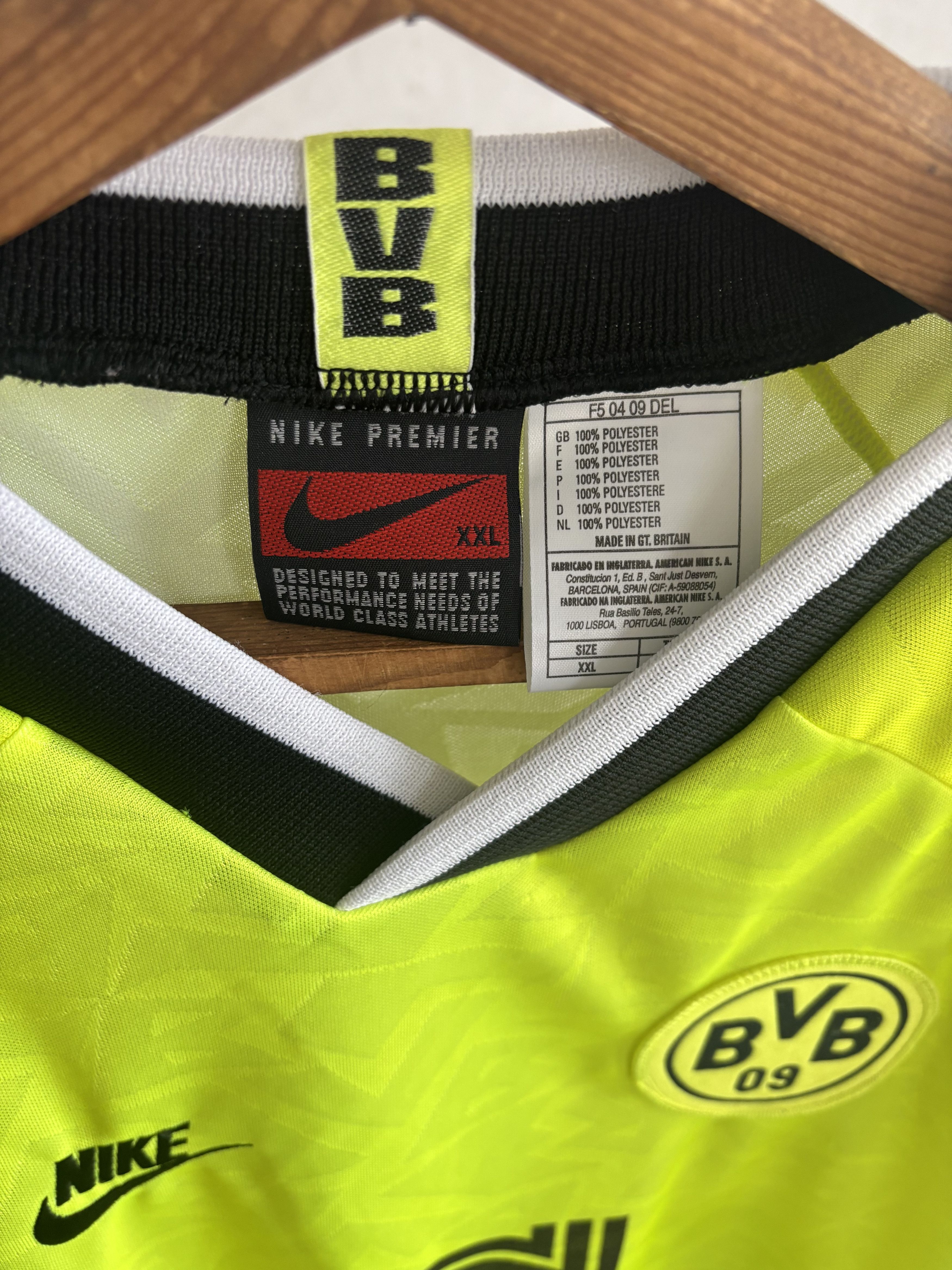Nike Vintage Nike Borussia Dortmund 1990s Jersey Felix Sponsor Size US XXL / EU 58 / 5 - 3 Thumbnail