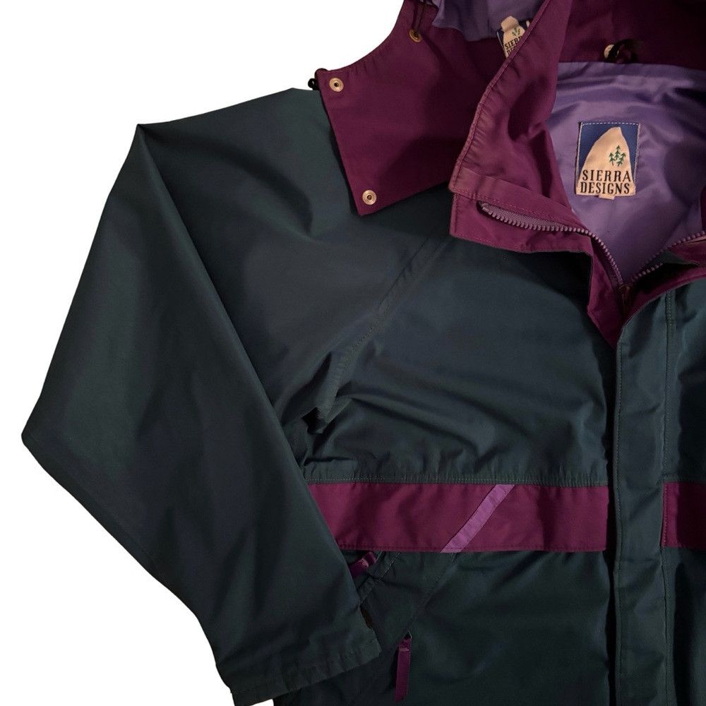 Sierra Designs 90’s Sierra Designs Dark Green and Purple Spring/Rain Hoode Size US M / EU 48-50 / 2 - 3 Thumbnail