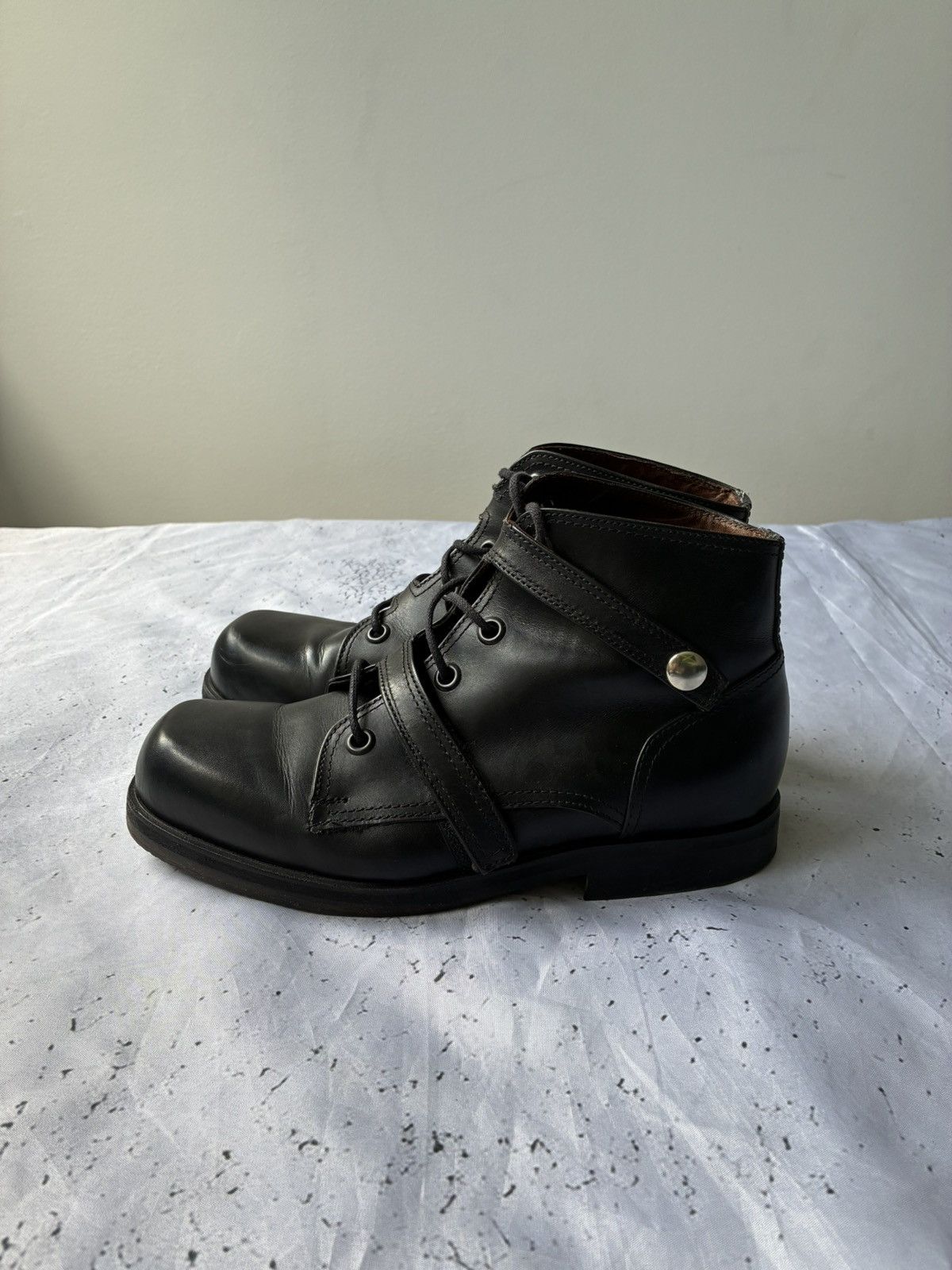 Dirk Bikkembergs Archive Dirk Bikkembergs 90s Double Closure Bondage Boots Size US 7 / EU 40 - 3 Thumbnail