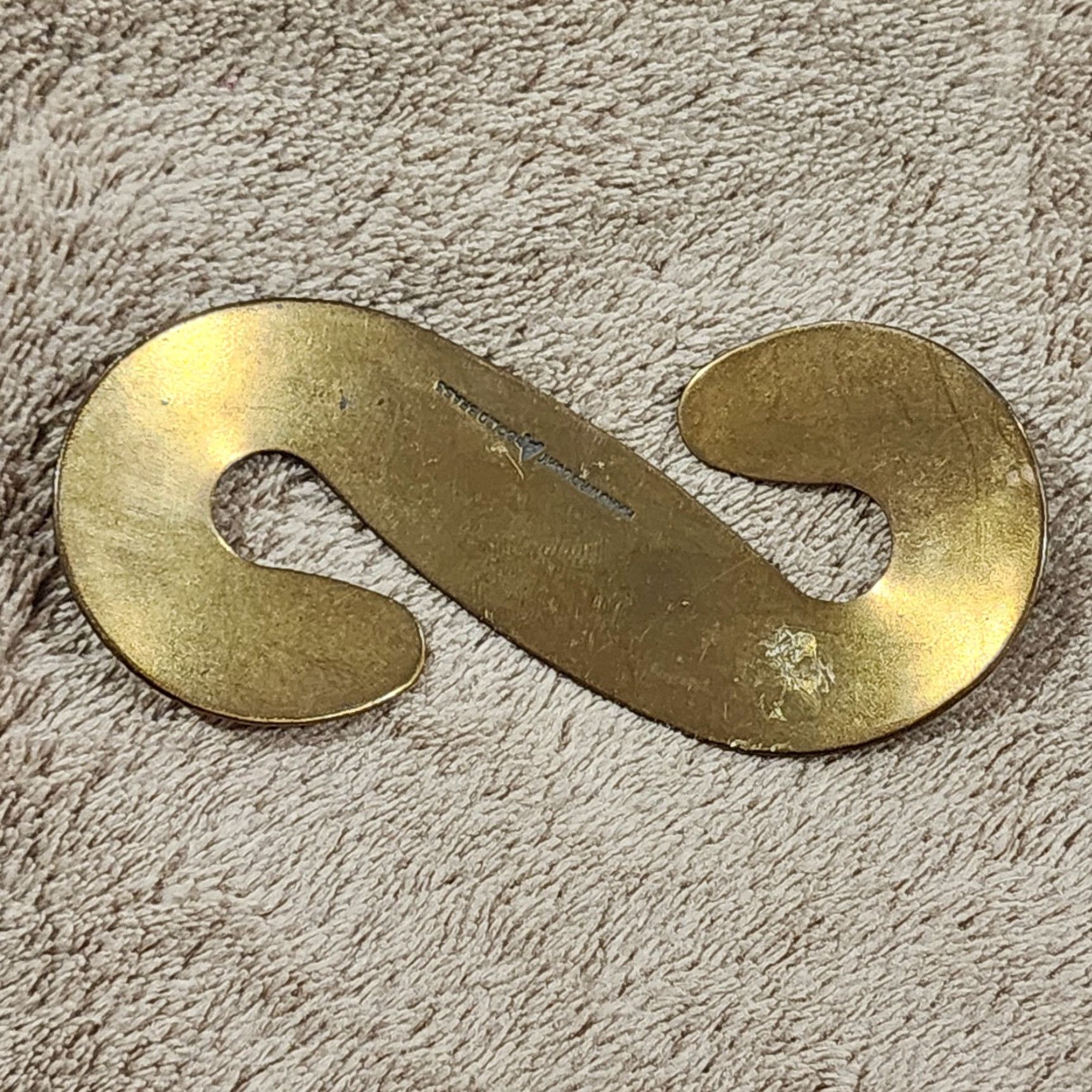 Vintage VINTAGE Handmade Solid Brass Post-Medieval Buckle Size ONE SIZE - 3 Thumbnail
