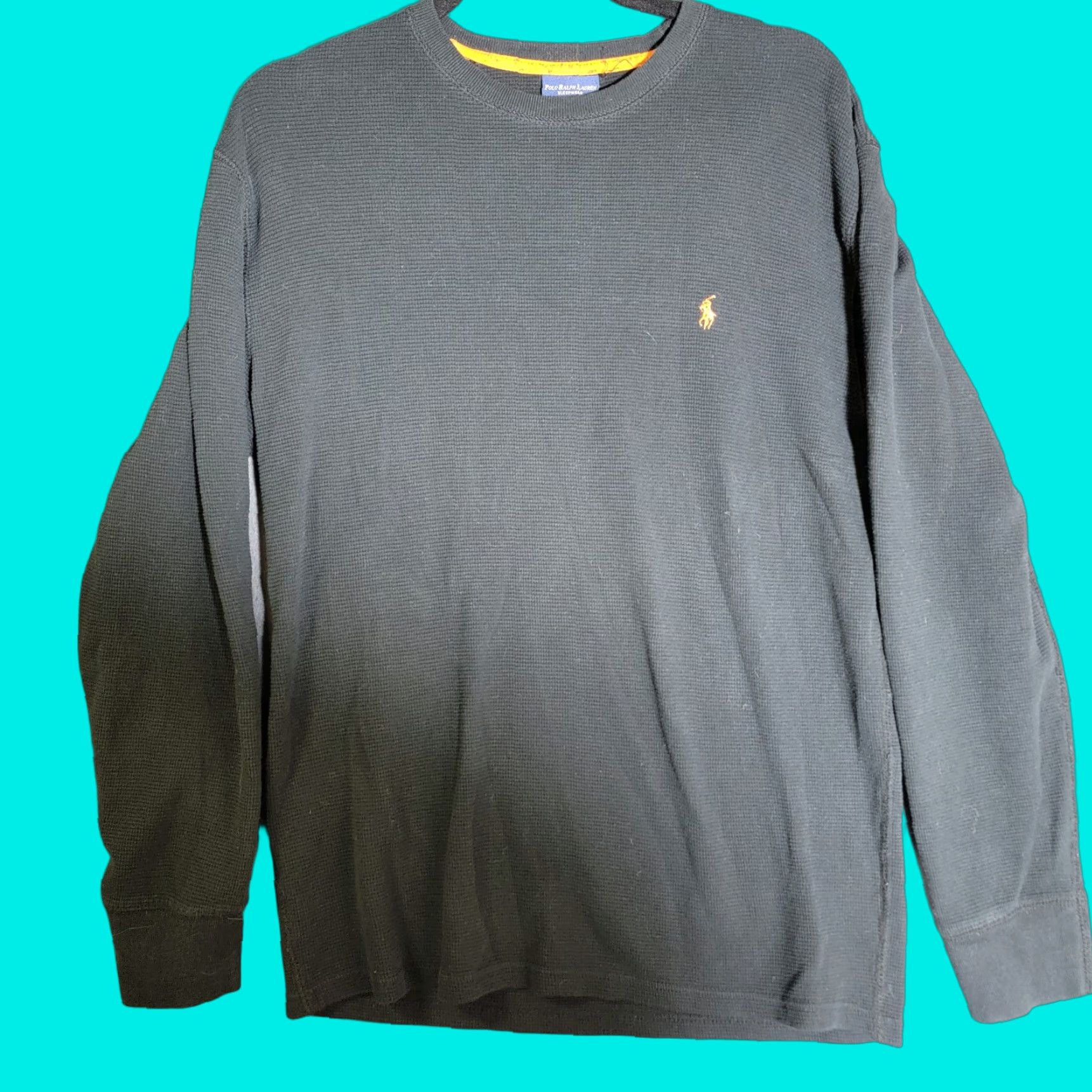 Polo Ralph Lauren POLO Ralph Lauren Sleepwear Mens Large Long Sleeve Pullover Shirt Black Thermal Size US L / EU 52-54 / 3 - 1 Thumbnail