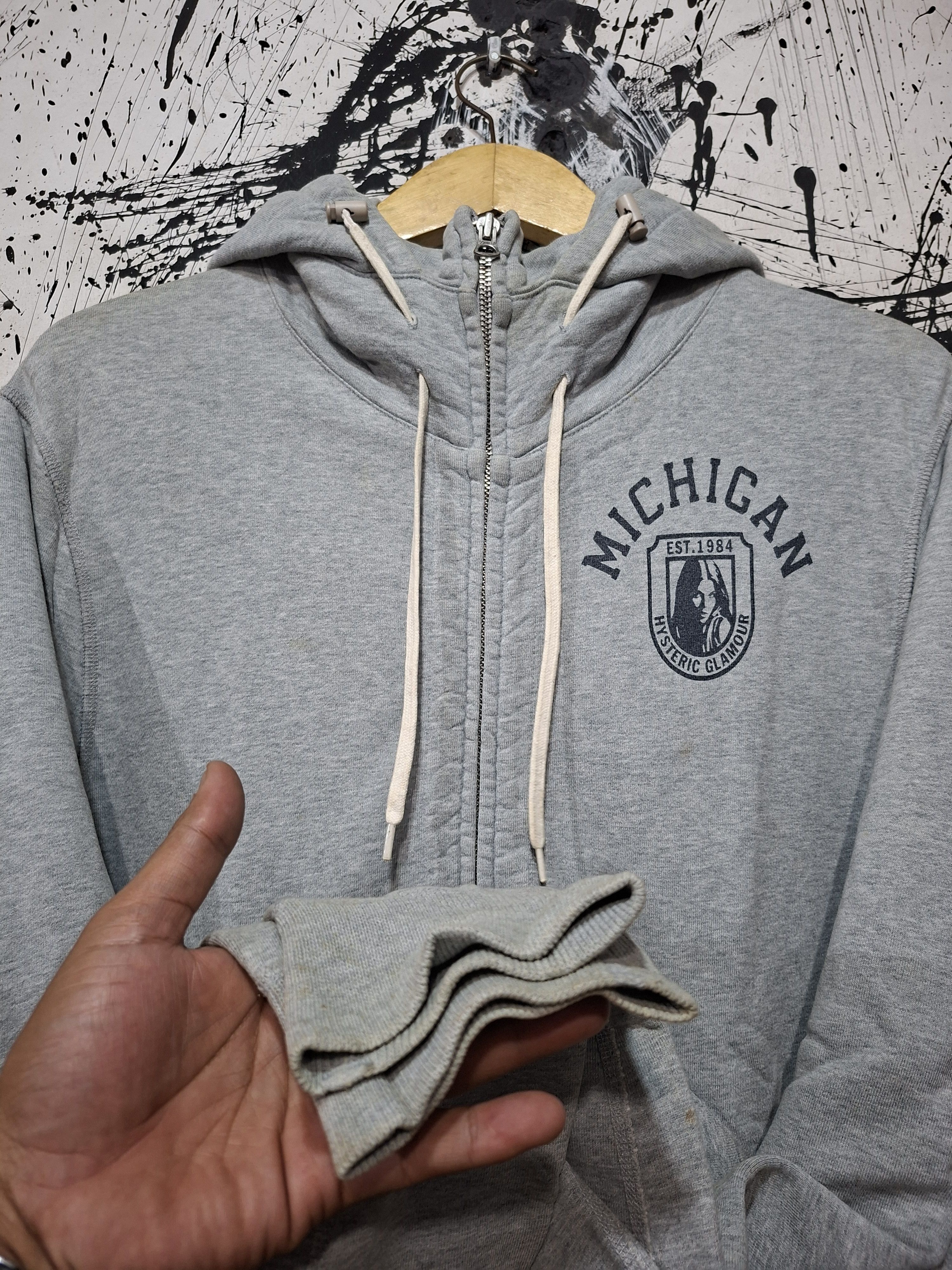 Hysteric Glamour HYSTERIC GLAMOUR X REIGNING CHAMP MICHIGAN 1984 ZIP HOODIE Size US L / EU 52-54 / 3 - 7 Thumbnail