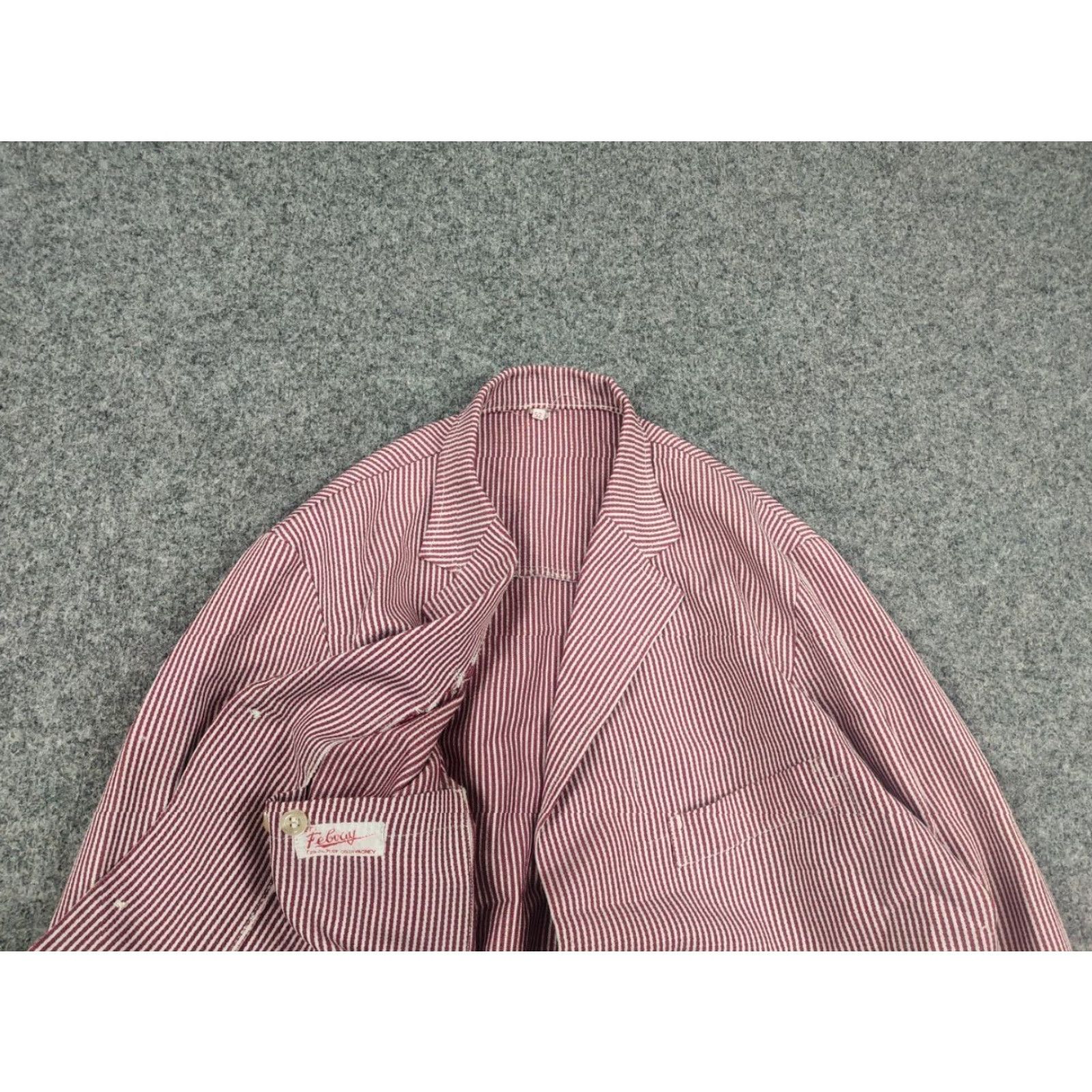 Vintage VINTAGE Febvay French Work Utility Jacket Shirt XS? (Oops) Size US L / EU 52-54 / 3 - 4 Thumbnail