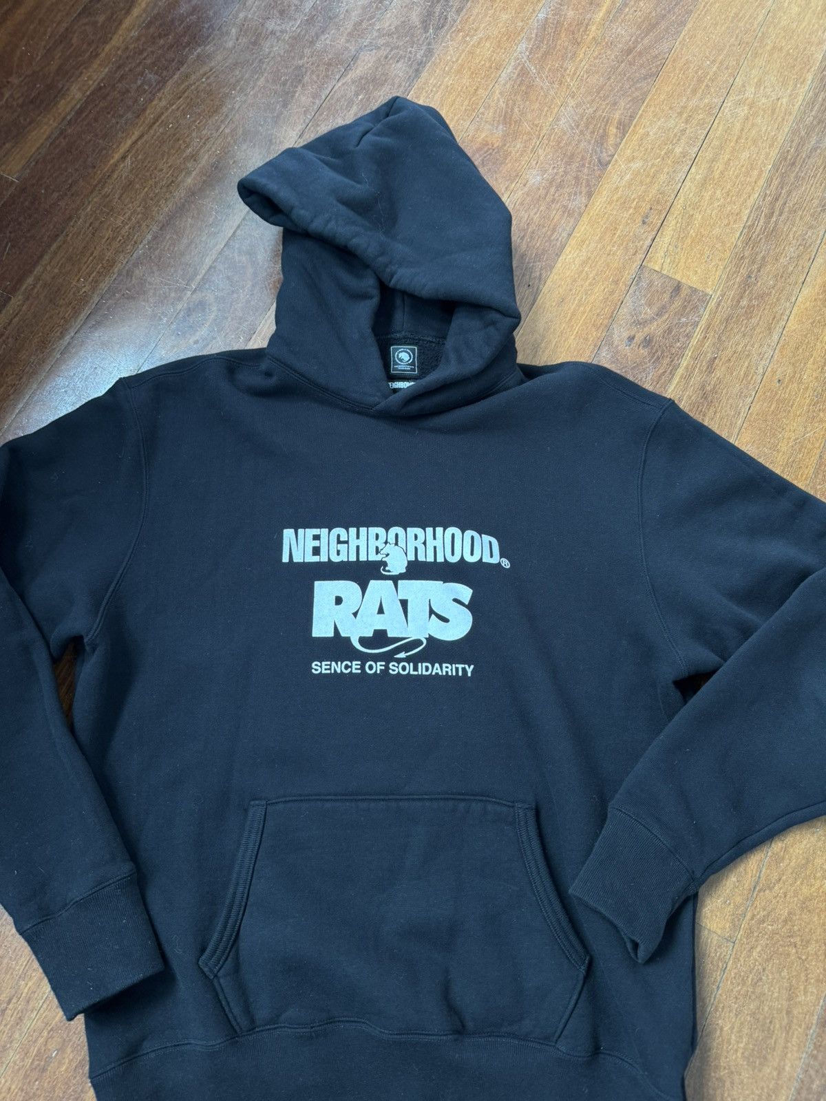 Neighborhood Rats x Neighborhood Hooded Sweatshirt - Black Size US XL / EU 56 / 4 - 2 Thumbnail