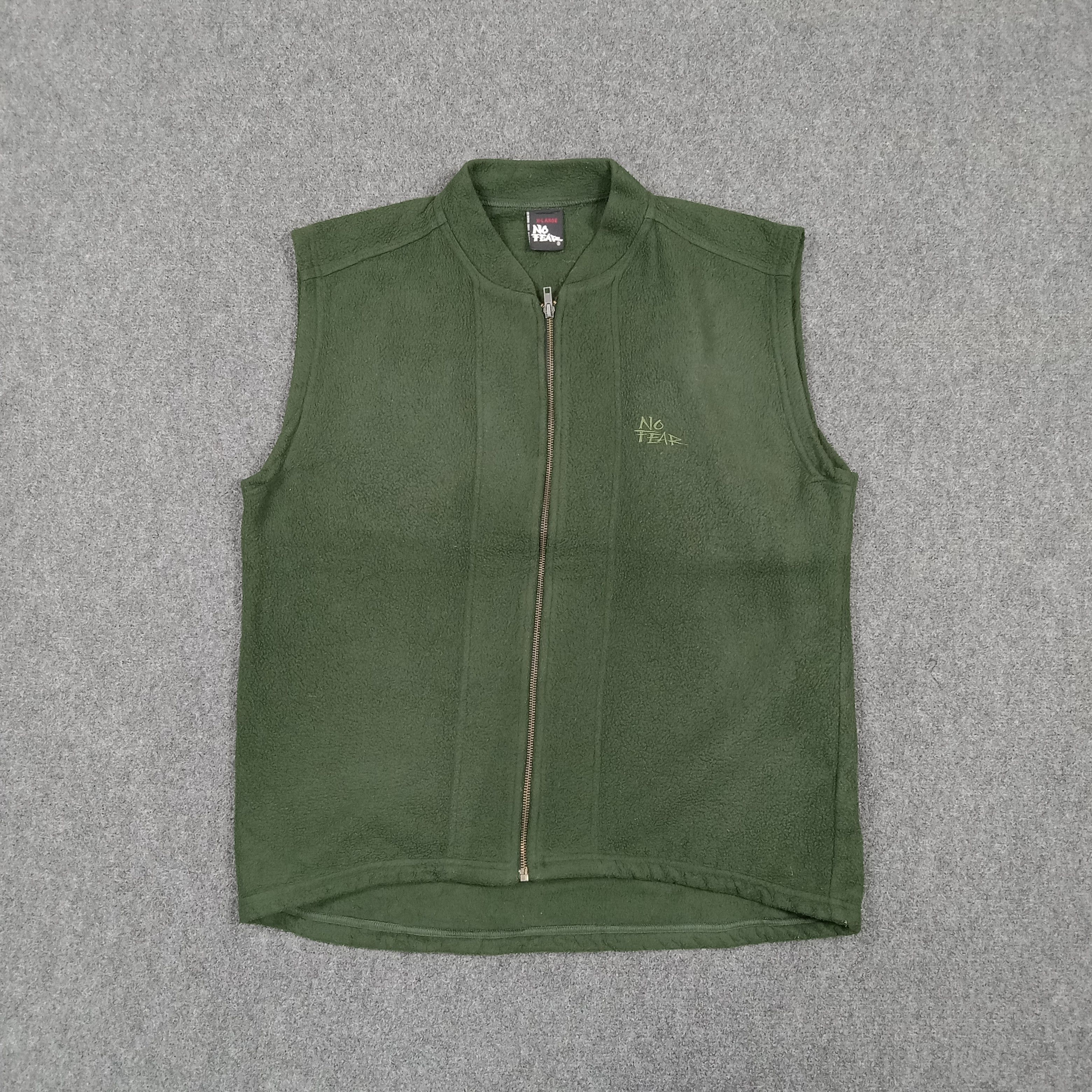No Fear Vintage 90s No Fear Fleece Vest Jacket C279N19 Size US L / EU 52-54 / 3 - 3 Thumbnail