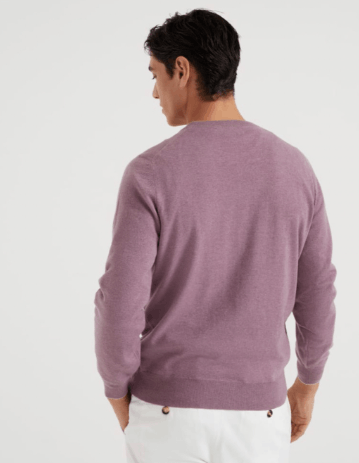Brunello Cucinelli Cashmere Sweater in Dark Purple Size US M / EU 48-50 / 2 - 2 Thumbnail