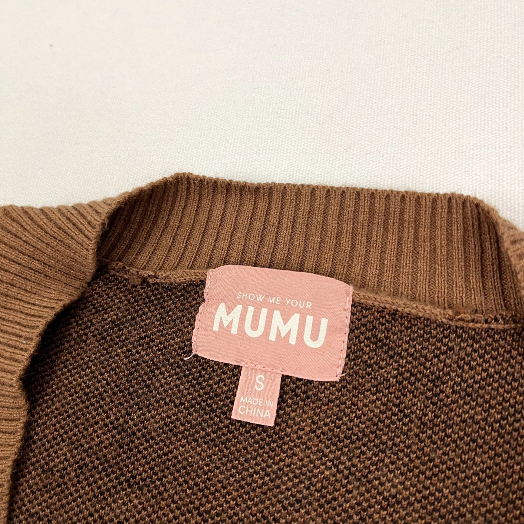 Vintage Mumu Gilligan Sweater Womens S Brown Jumping Cheetah Knit Jumper Size S / US 4 / IT 40 - 3 Thumbnail