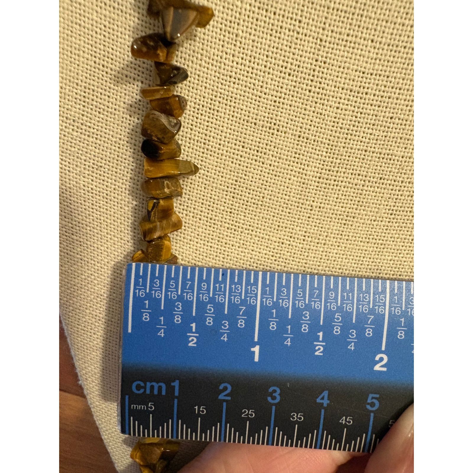 Other Vintage Tiger Eye Stone Necklace 39" Single Strand Size ONE SIZE - 7 Thumbnail