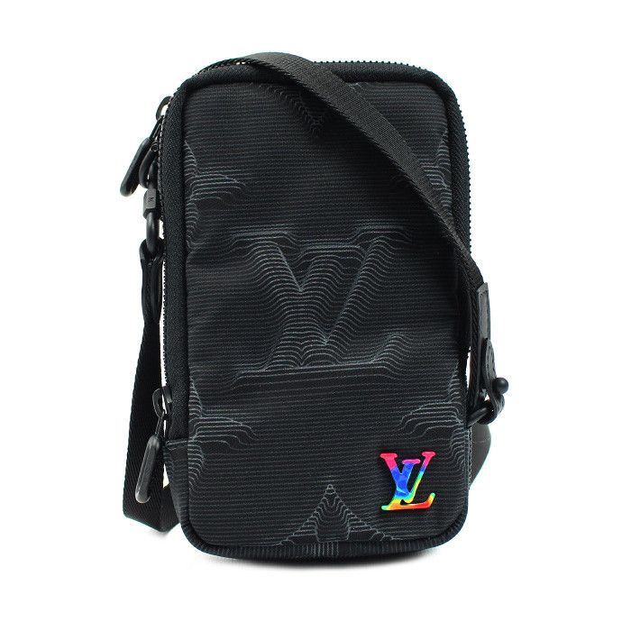 Louis Vuitton Louis Vuitton Louis Vuitton 3D Monogram Nylon Leather Phone Pouch Shoulder Bag Textile Shoulder Bag M80141 DUTY FREE for USA Size ONE SIZE - 1 Thumbnail