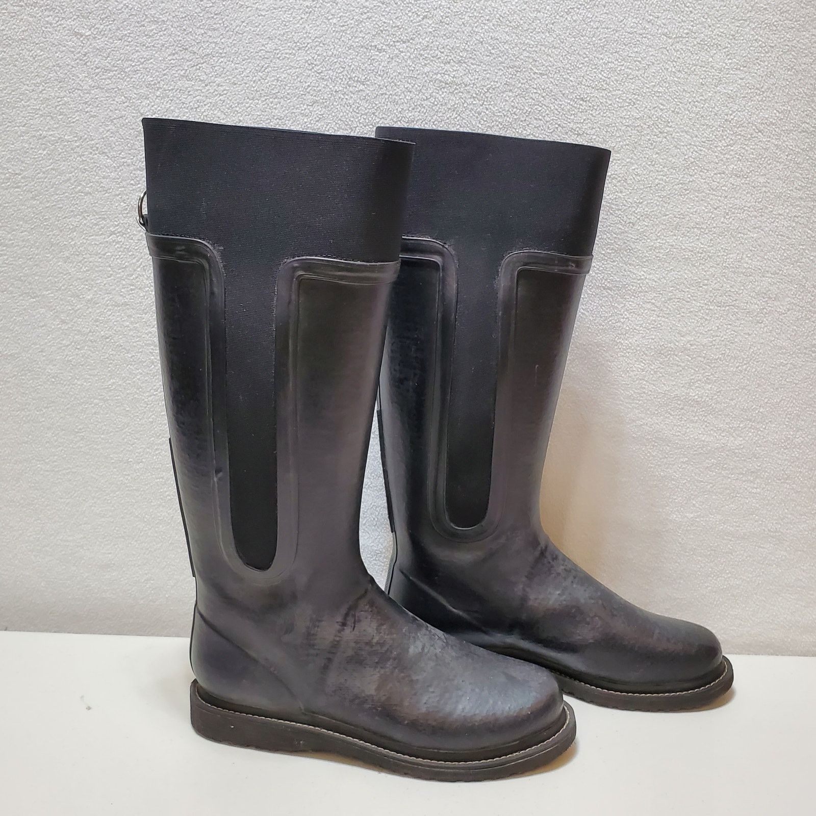 Ilse Jacobsen Isle Jacobsen Hornbach Rain Boots Womens 40/9.5 Black Tall Size US 9.5 / IT 39.5 - 2 Thumbnail