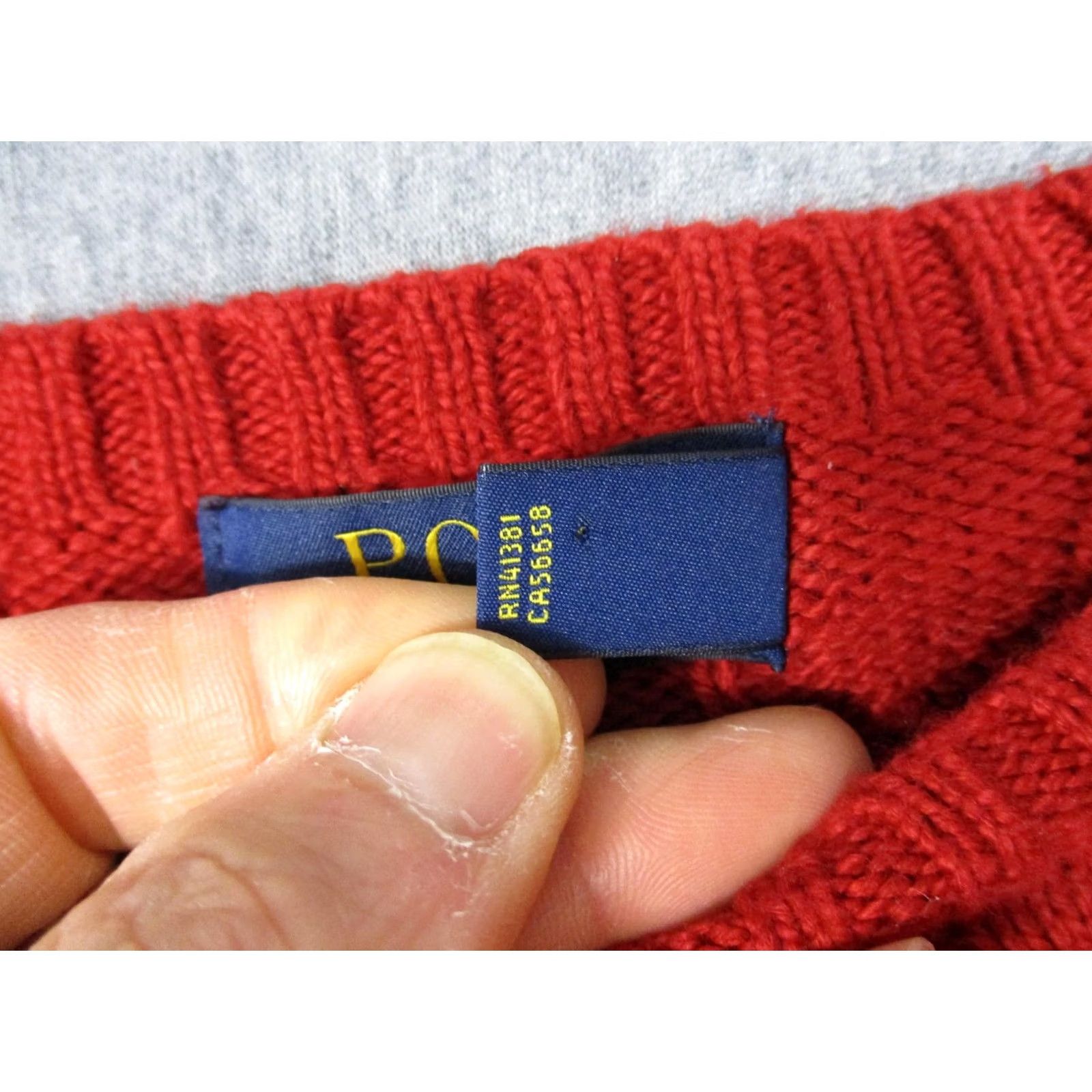 Polo Ralph Lauren Polo Ralph Lauren Sweater Mens XL Red Cable-Knit Crewneck Pullover Pony Logo -- Cotton Knit Size US XL / EU 56 / 4 - 5 Thumbnail