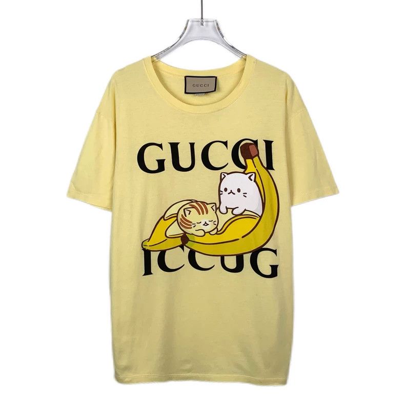 Gucci Gucci Bananya co-branded logo banana cat printed round neck Size US XS / EU 42 / 0 - 1 Thumbnail