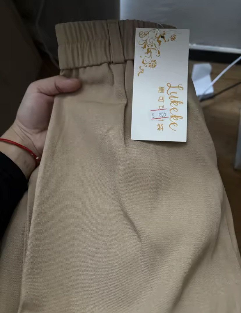 Other High-waisted pleated cream trousers Size 27" / US 4 / IT 40 - 2 Thumbnail