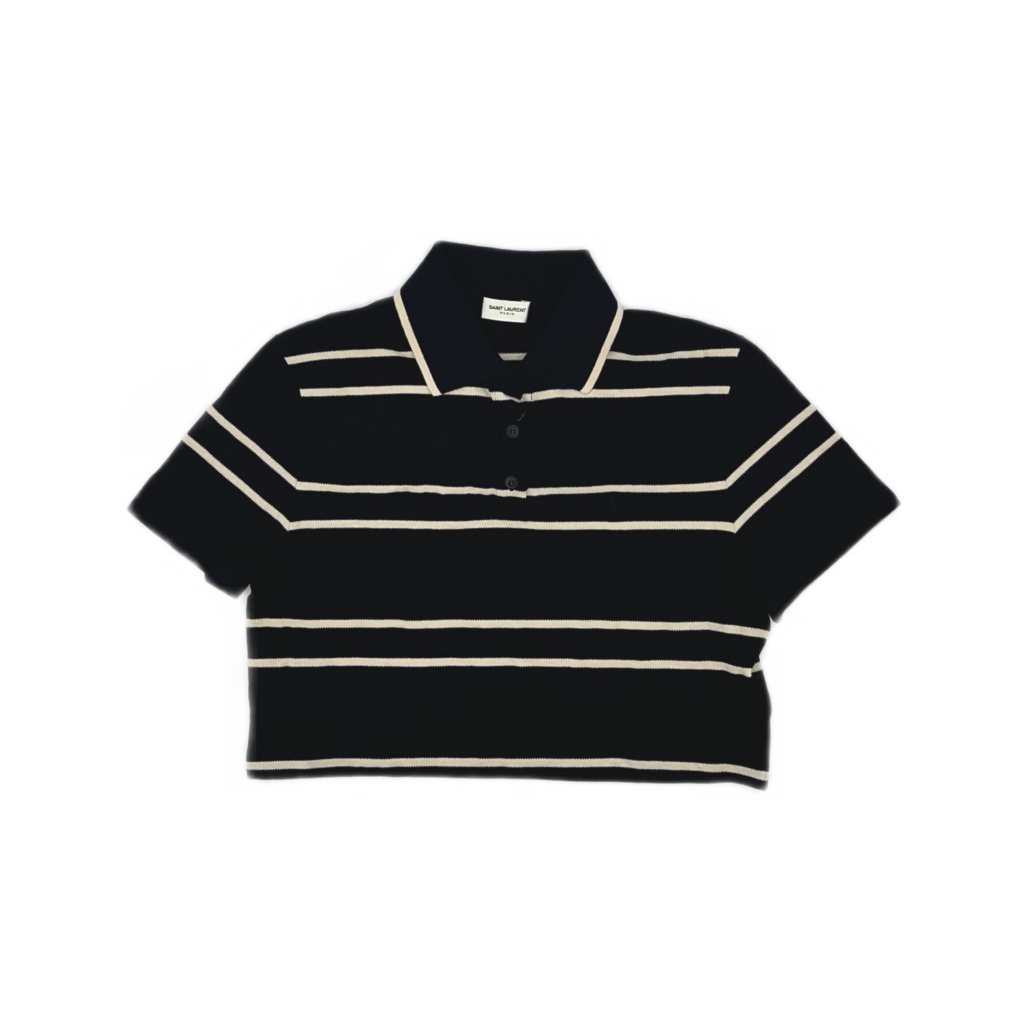Saint Laurent Paris Saint Laurent Striped Polo Size M Size US M / EU 48-50 / 2 - 1 Thumbnail