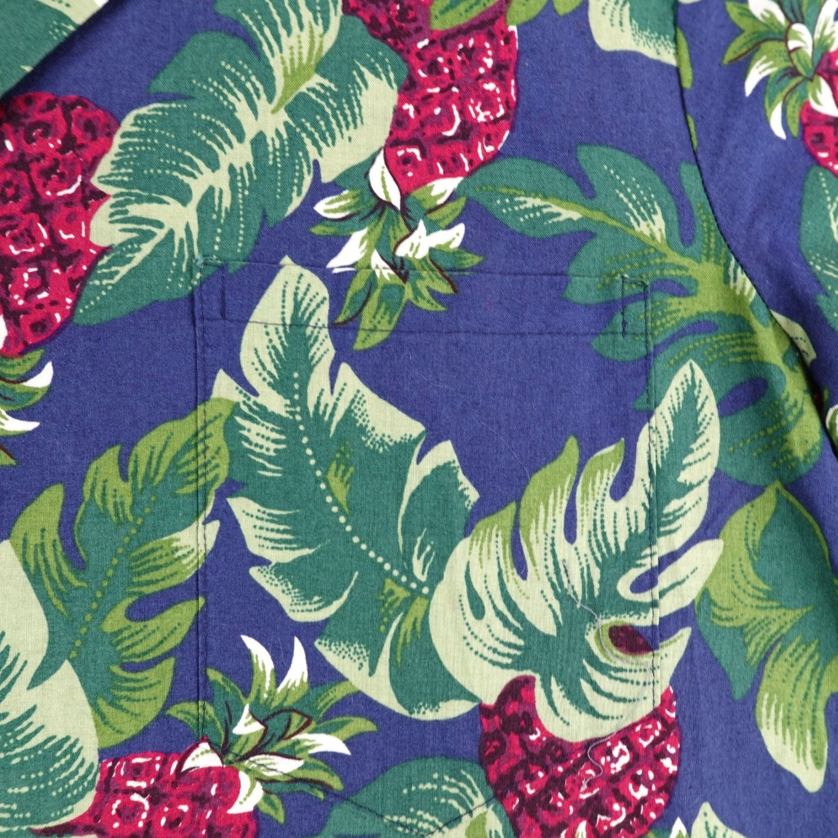 Hilo Hattie VINTAGE HILO HATTIE Shirt Men Large Floral Hawaiian Aloha Button-Up Short Sleeve Purple Cotton 80s/90s Beachwear Mens Size US L / EU 52-54 / 3 - 3 Thumbnail