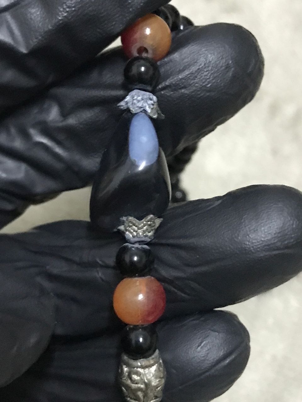 Japanese Brand Ocean Jasper & Black Onyx Stones Women Necklace Size ONE SIZE - 3 Thumbnail