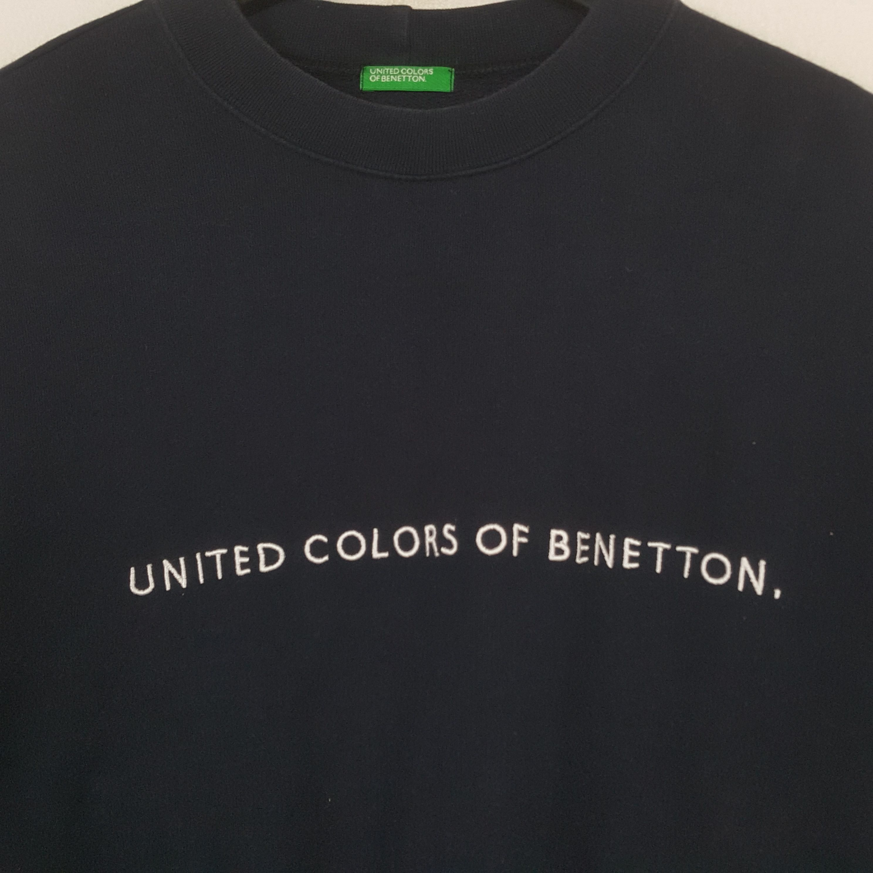 United Colors Of Benetton UNITED COLORS OF BENETTON Spellout Sweatshirt C286N5 Size US XL / EU 56 / 4 - 2 Thumbnail