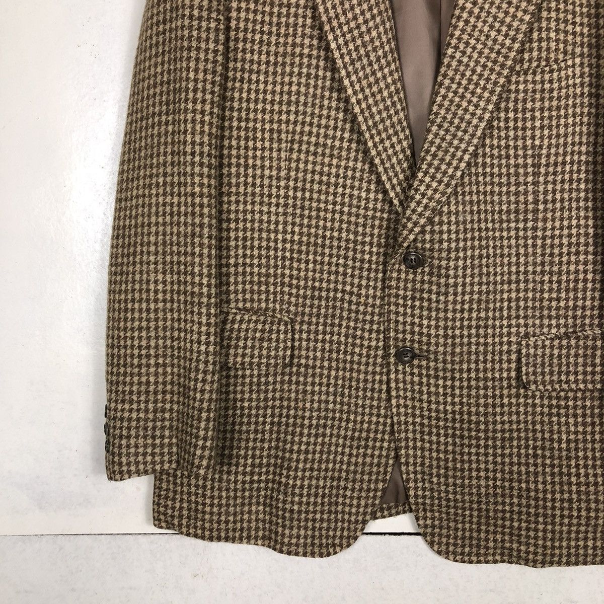 Harris Tweed 📌VINTAGE DOUBLE BREAST WOOL HARRIS TWEED HERRINBONE Size US M / EU 48-50 / 2 - 5 Thumbnail