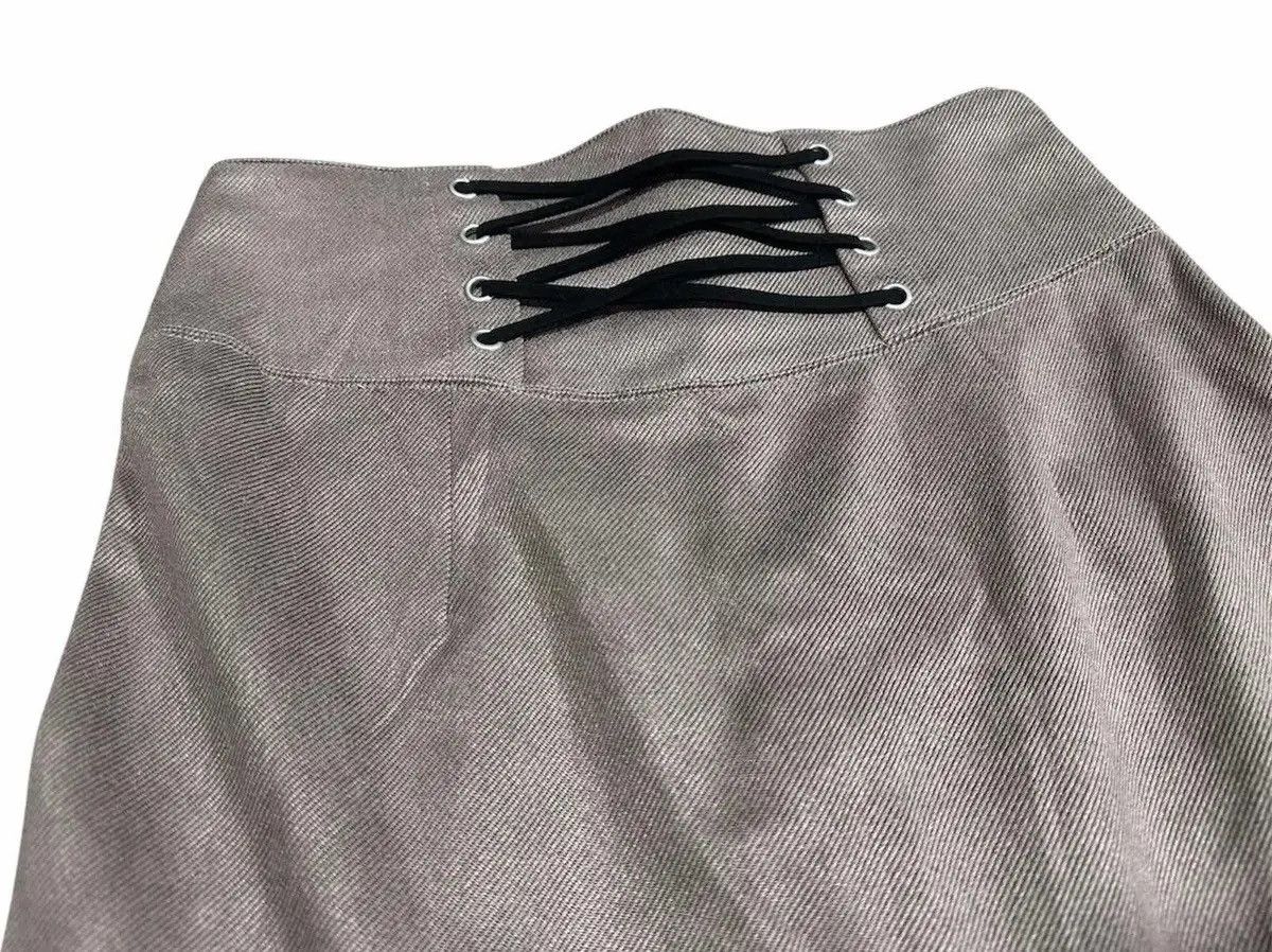 Designer × Japanese Brand × Lip Service ♟️ Sick Japanese Y2K Lip Service Laces Up Skirt Size 26" / US 2 / IT 38 - 4 Thumbnail