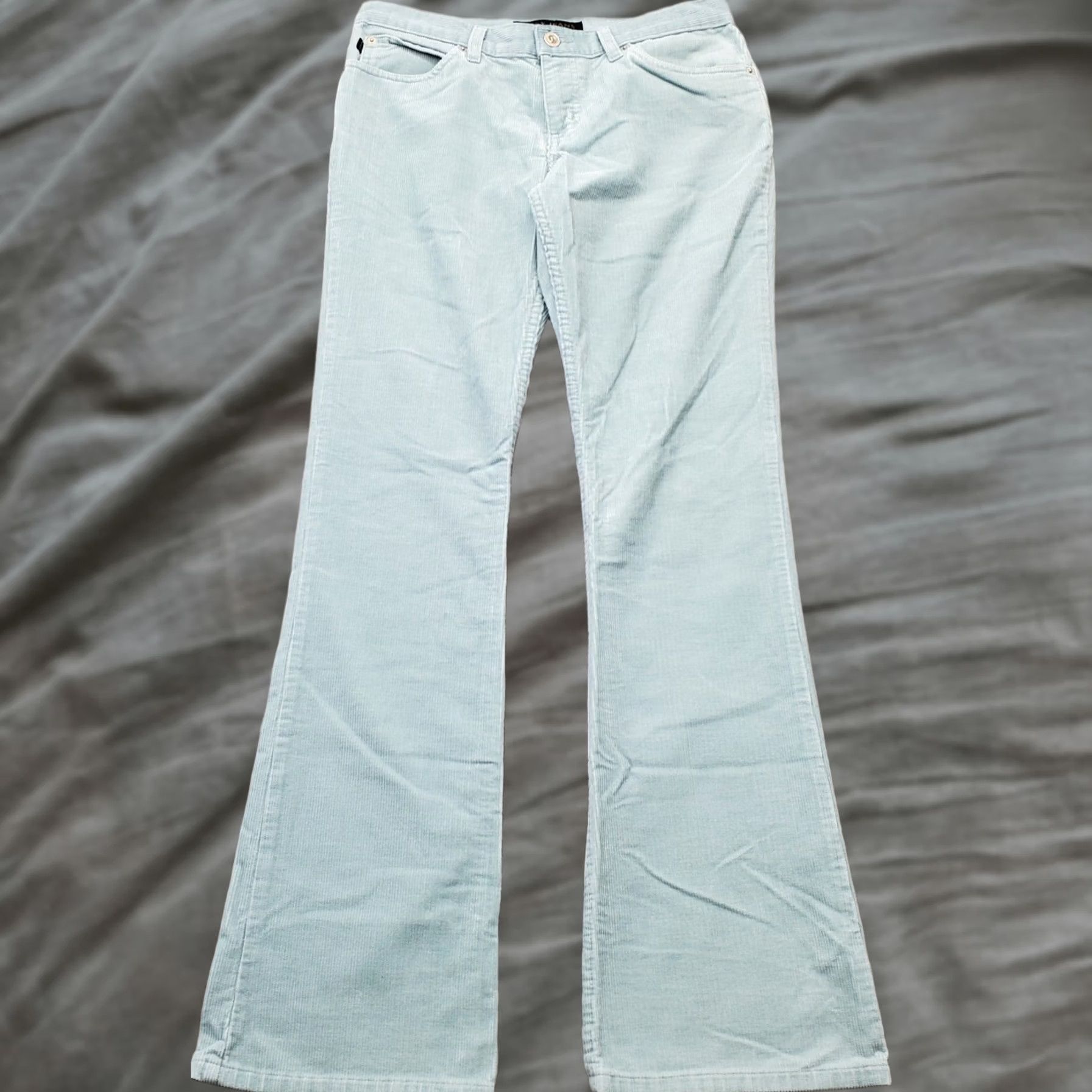 Juicy Couture Juicy Couture Womens Corduroy Bootcut Pants 28 Green 5-Pockets Streetwear USA Size 28" / US 6 / IT 42 - 1 Thumbnail