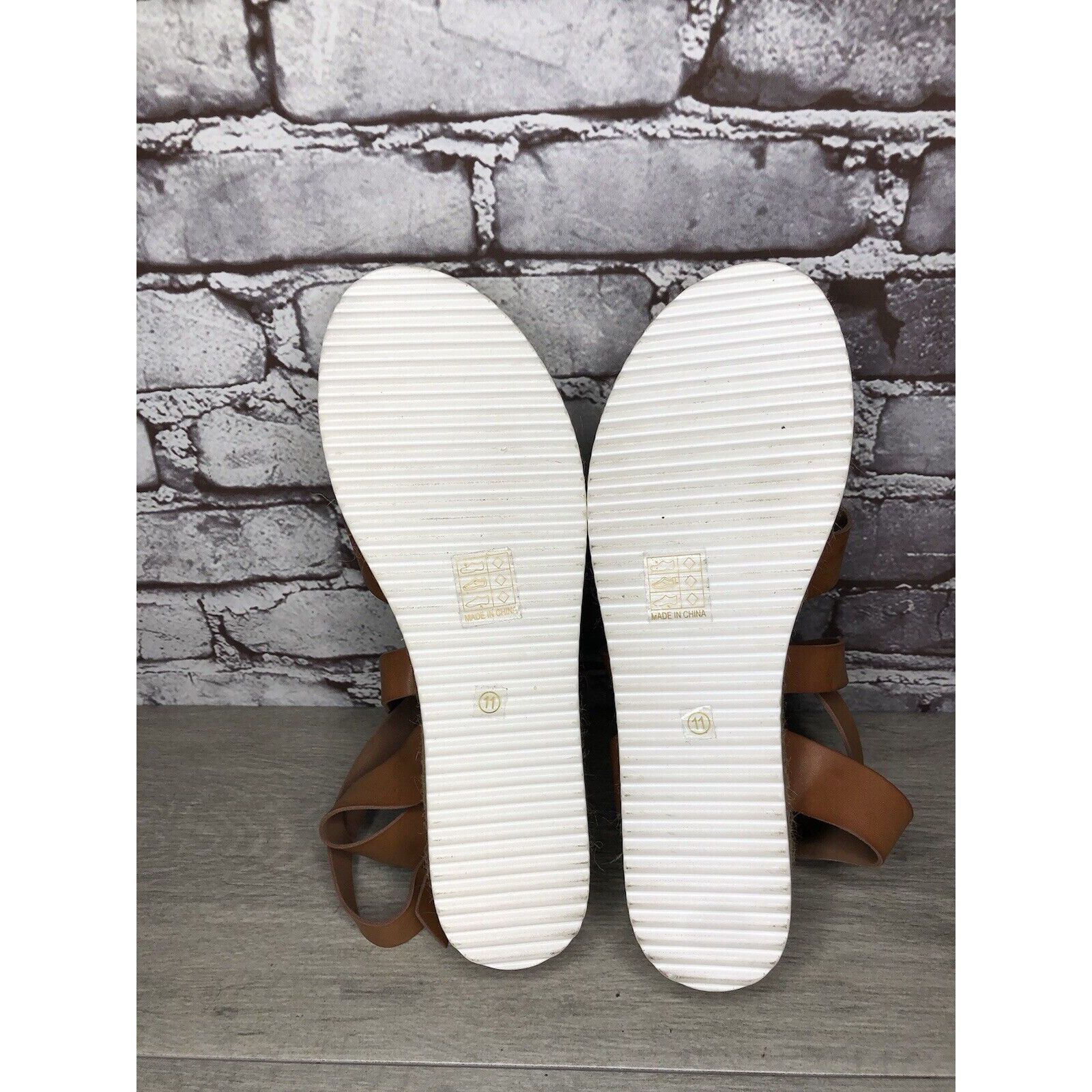 Other Patrizia Spring Step Renae Brown Leather Espadrilles Platfor Size US 11 / IT 41 - 11 Thumbnail