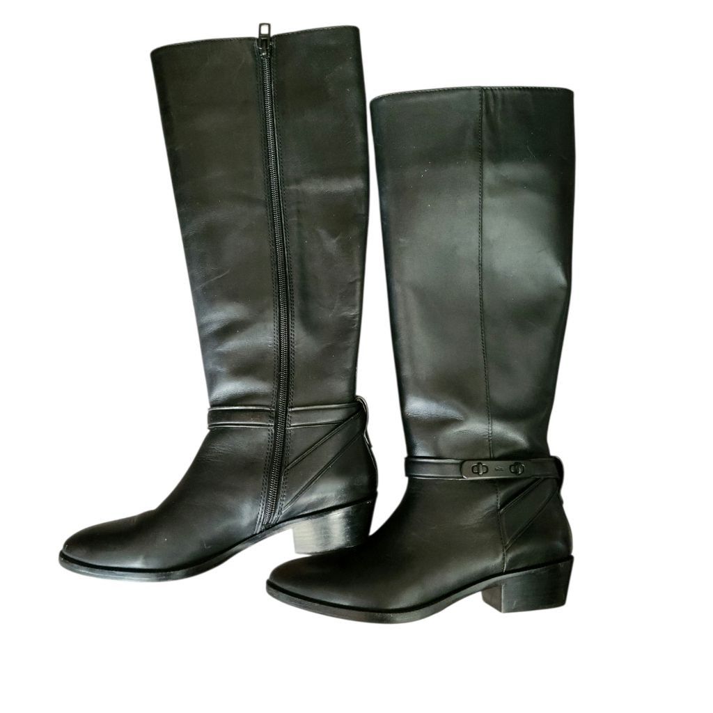 Coach Coach Womens Black Leather Heeled Boots Size 6 Size US 6 / IT 36 - 5 Thumbnail