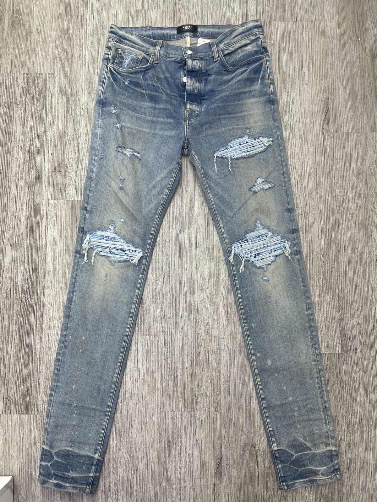 Amiri Amiri Mx1 baby blue bandana Size US 36 / EU 52 - 1 Thumbnail