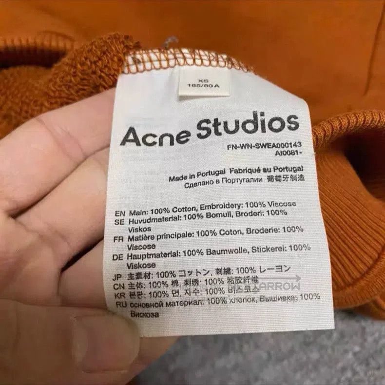 Acne Studios Acne Studios Embroidered Logo Sweatshirt Size US XS / EU 42 / 0 - 5 Thumbnail