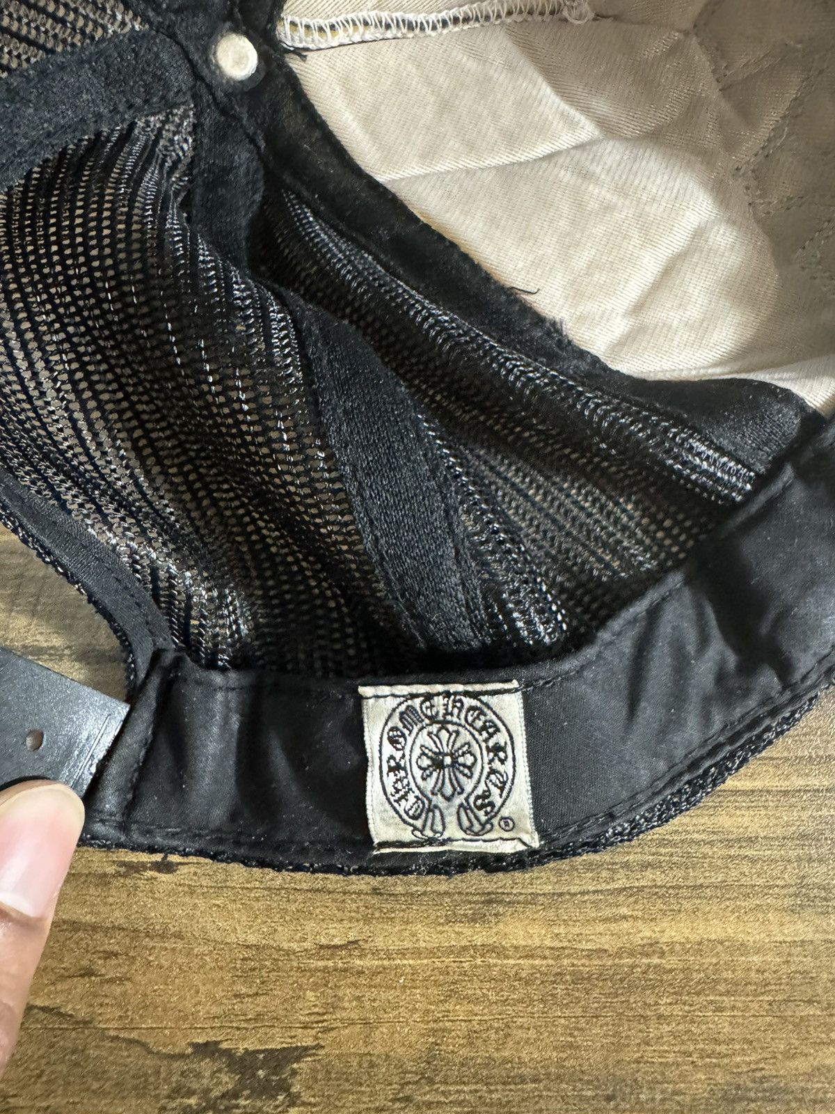 Chrome Hearts 90s Triple Cross Patch Trucker Hat Size ONE SIZE - 12 Thumbnail