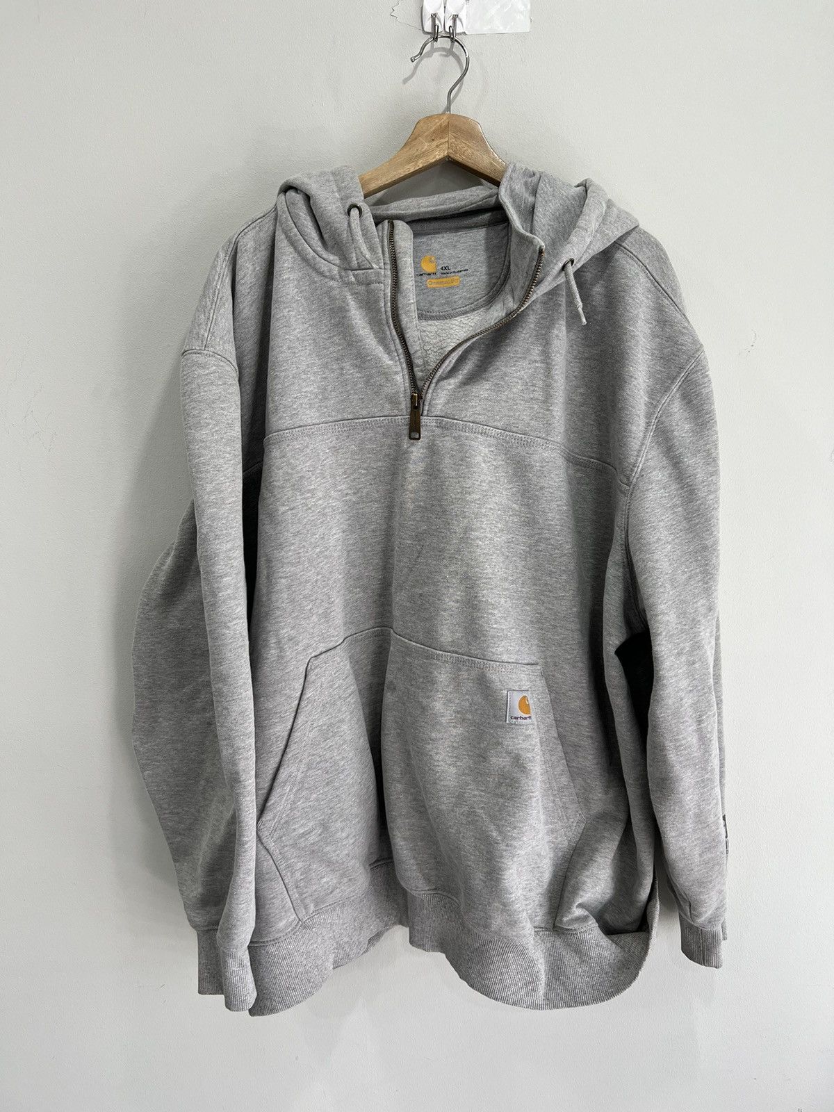 Carhartt × Vintage Vintage Carhartt Hooded sweater Quarter Zip 4xl Size US XXL / EU 58 / 5 - 1 Thumbnail