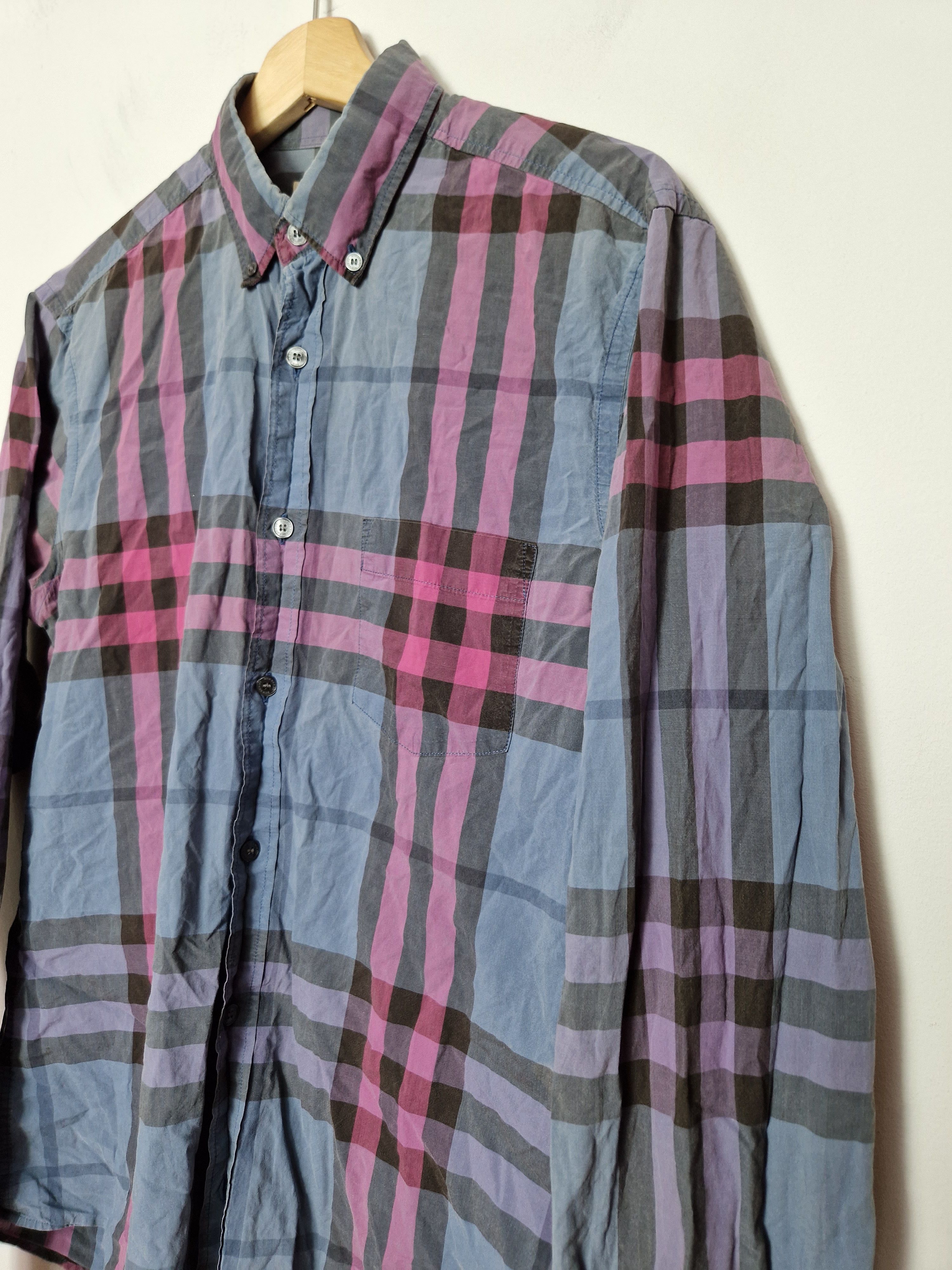 Burberry Burberry nova check purple shirt Size US M / EU 48-50 / 2 - 4 Thumbnail