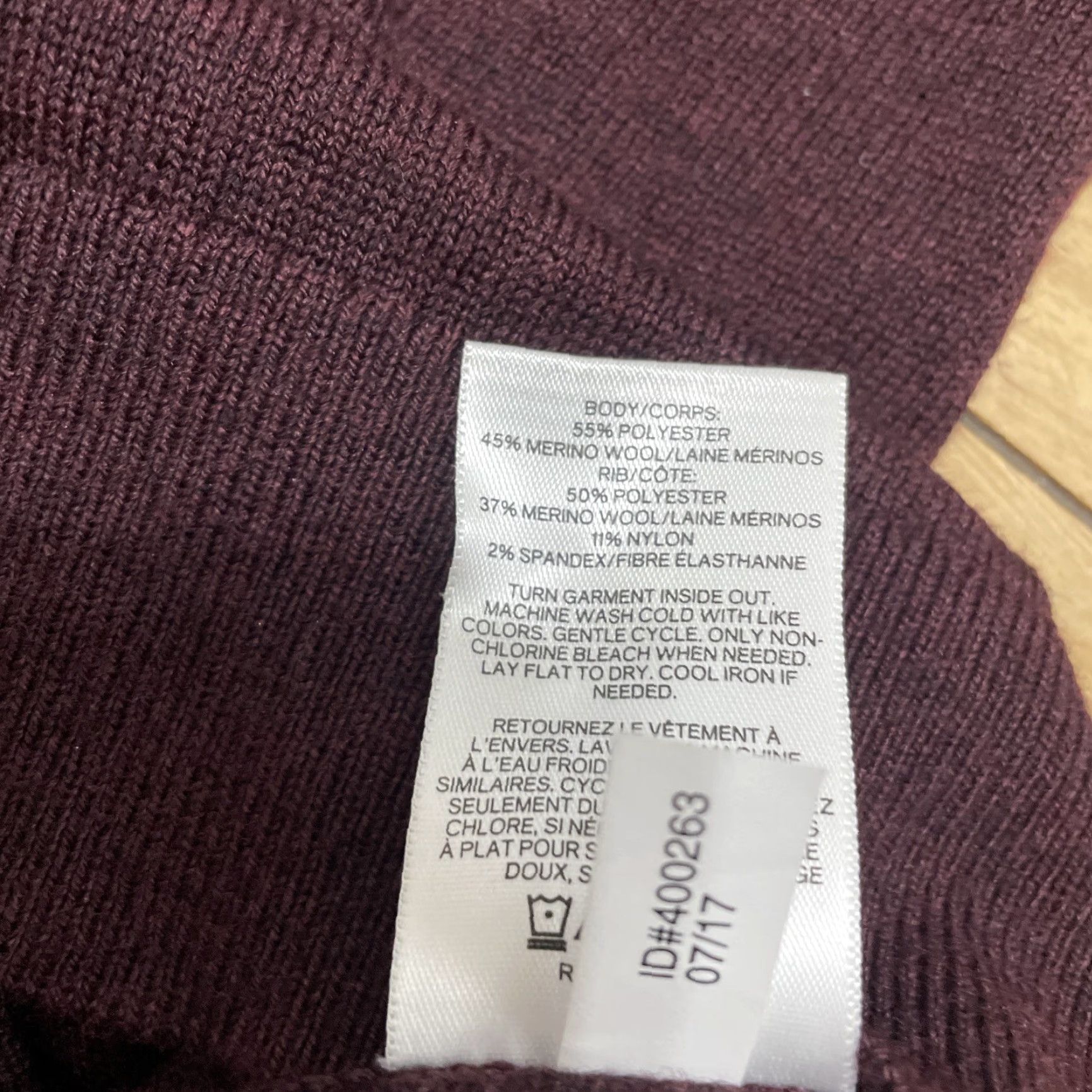 Express Express Mens Small Merino Wool Sweater Burgundy Maroon Red LS V Neck Preppy S Shirt Mens Size US S / EU 44-46 / 1 - 5 Thumbnail