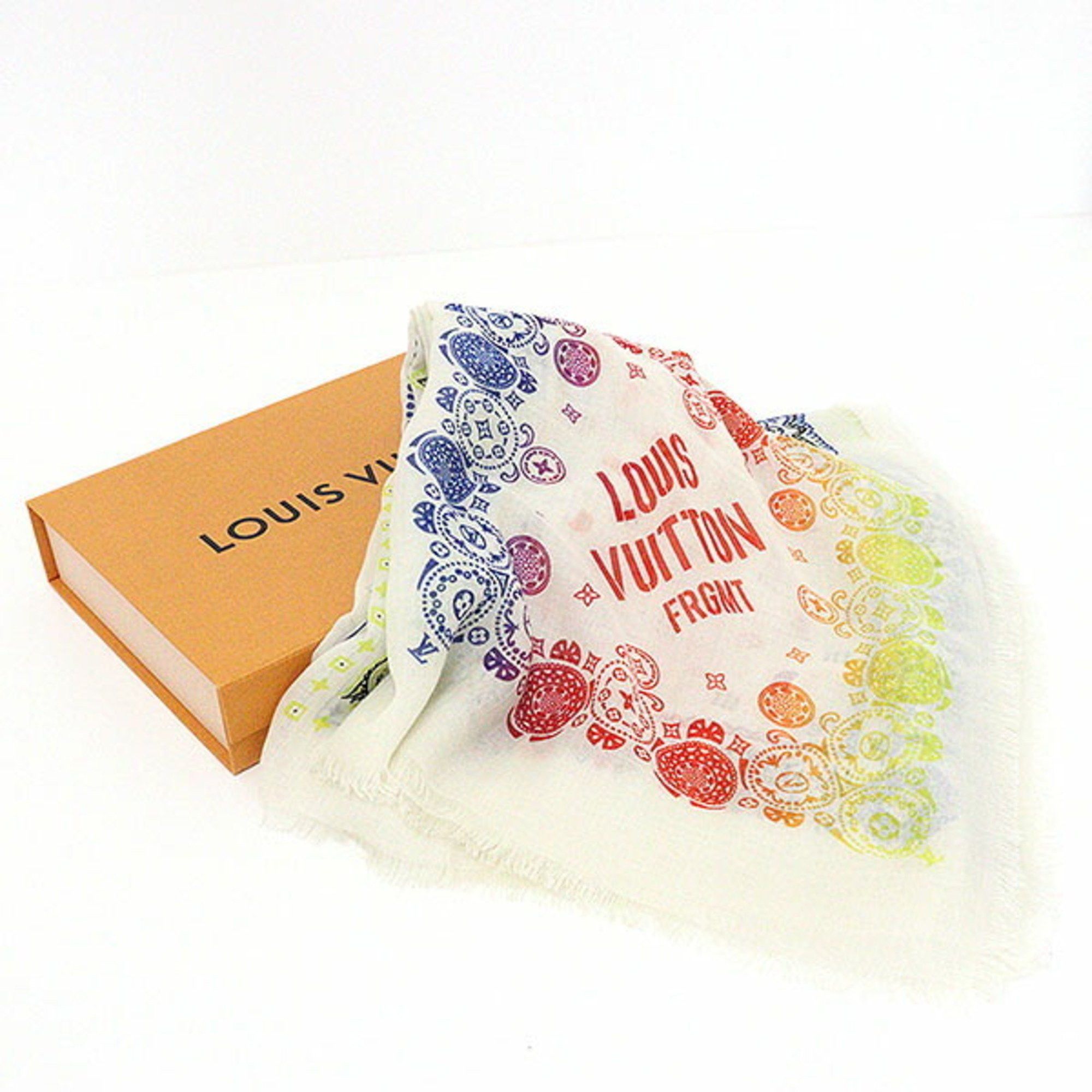 Louis Vuitton Scarf Bandeau Ultimate 3D M78421 100% Silk Women's LOUIS  VUITTON