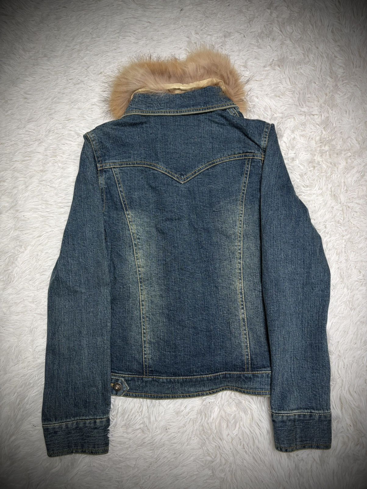 Le Grande Bleu (L.G.B.) Rare Japanese Brand denim jacket fox fur Size US S / EU 44-46 / 1 - 5 Thumbnail