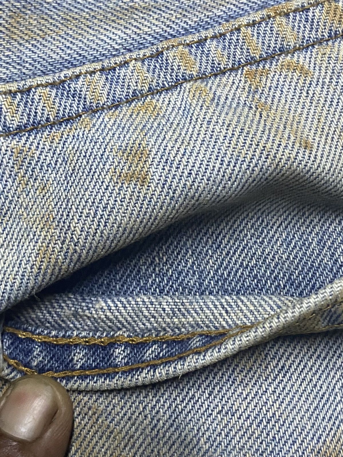 Levi's Levis 501 70s ButtonFly 6 Crazy Mud Wash Rusty Selvedge Size US 28 / EU 44 - 15 Thumbnail