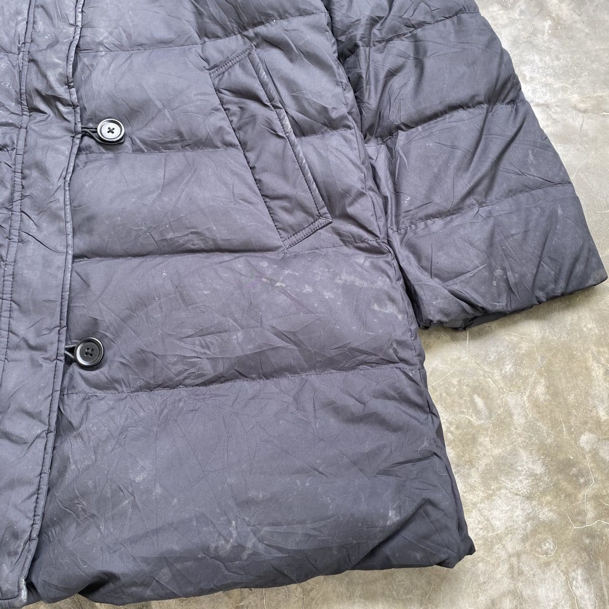 Japanese Brand Uniqlo Black Faded Puffer Jacket Size US M / EU 48-50 / 2 - 5 Thumbnail