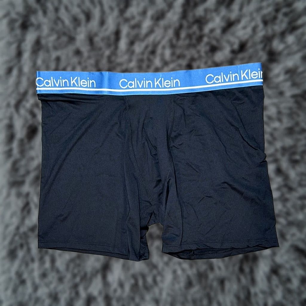 Calvin Klein Calvin Klein Boxer Brief Underwear - L - Blue - Men - Regular - Microfiber - Boxers / Briefs Size 42R - 1 Thumbnail